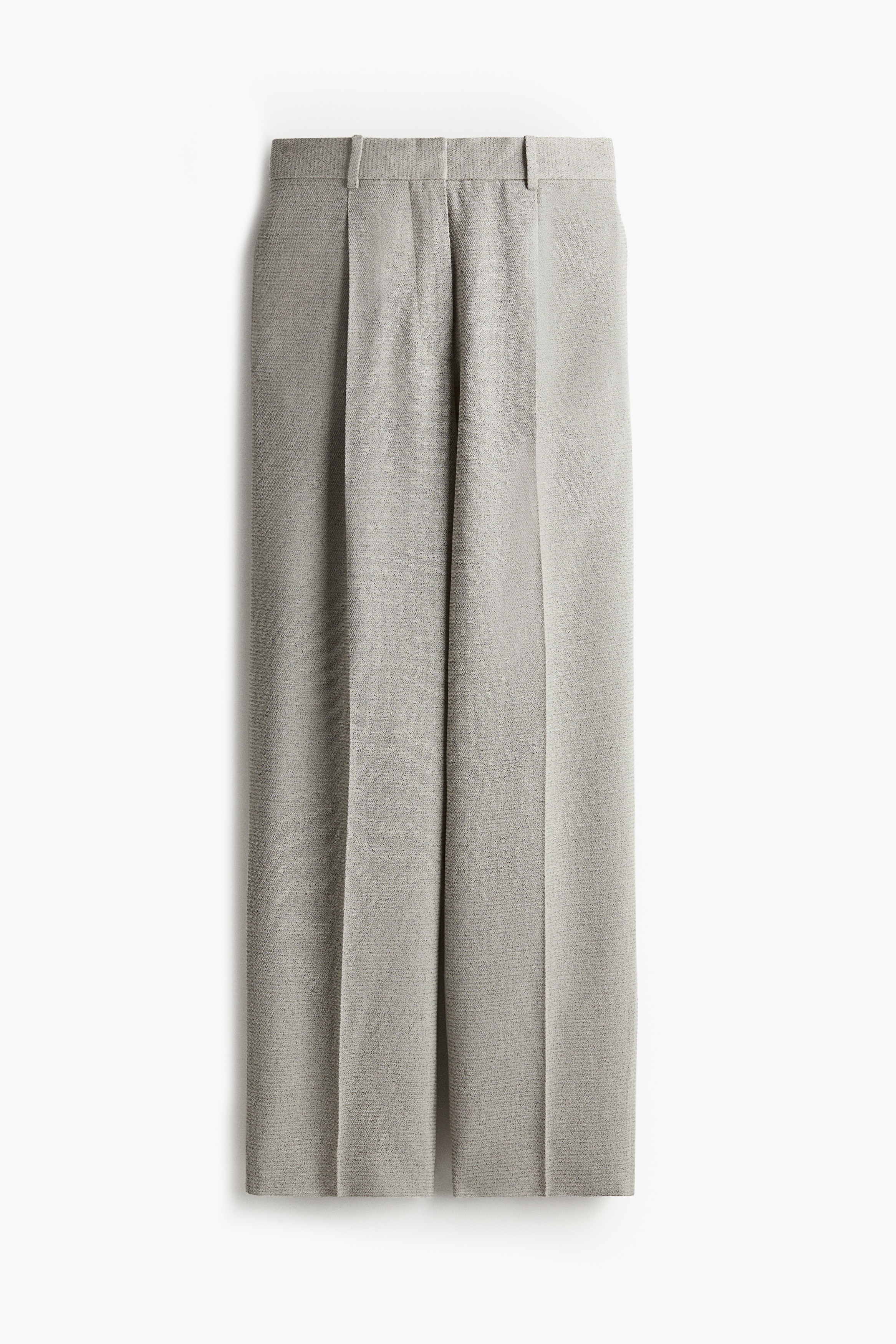 Pantalon de tailleur en laine mélangée - Grège clair chiné