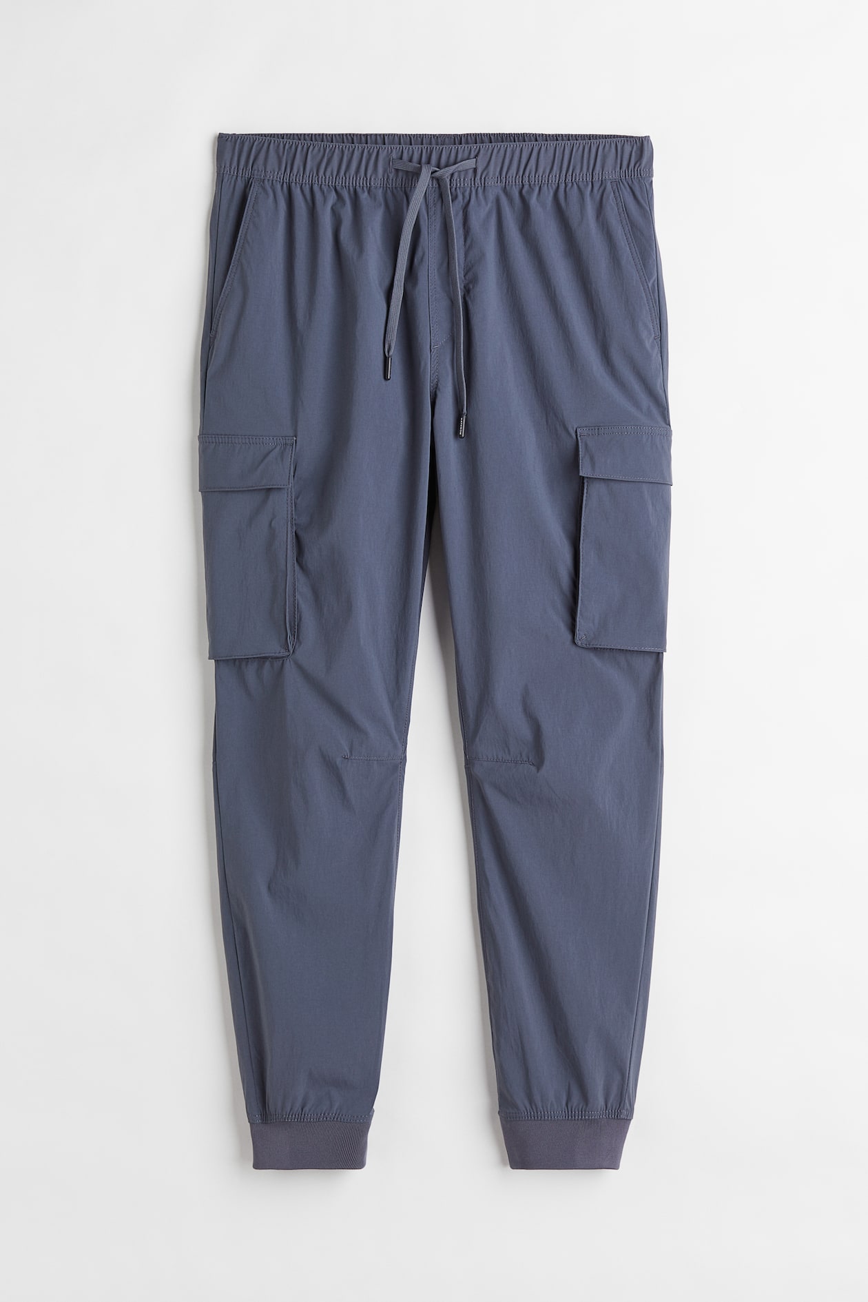 Nylon Cargo Joggers - Regular waist - Long - Dark gray-blue - Men | H&M US