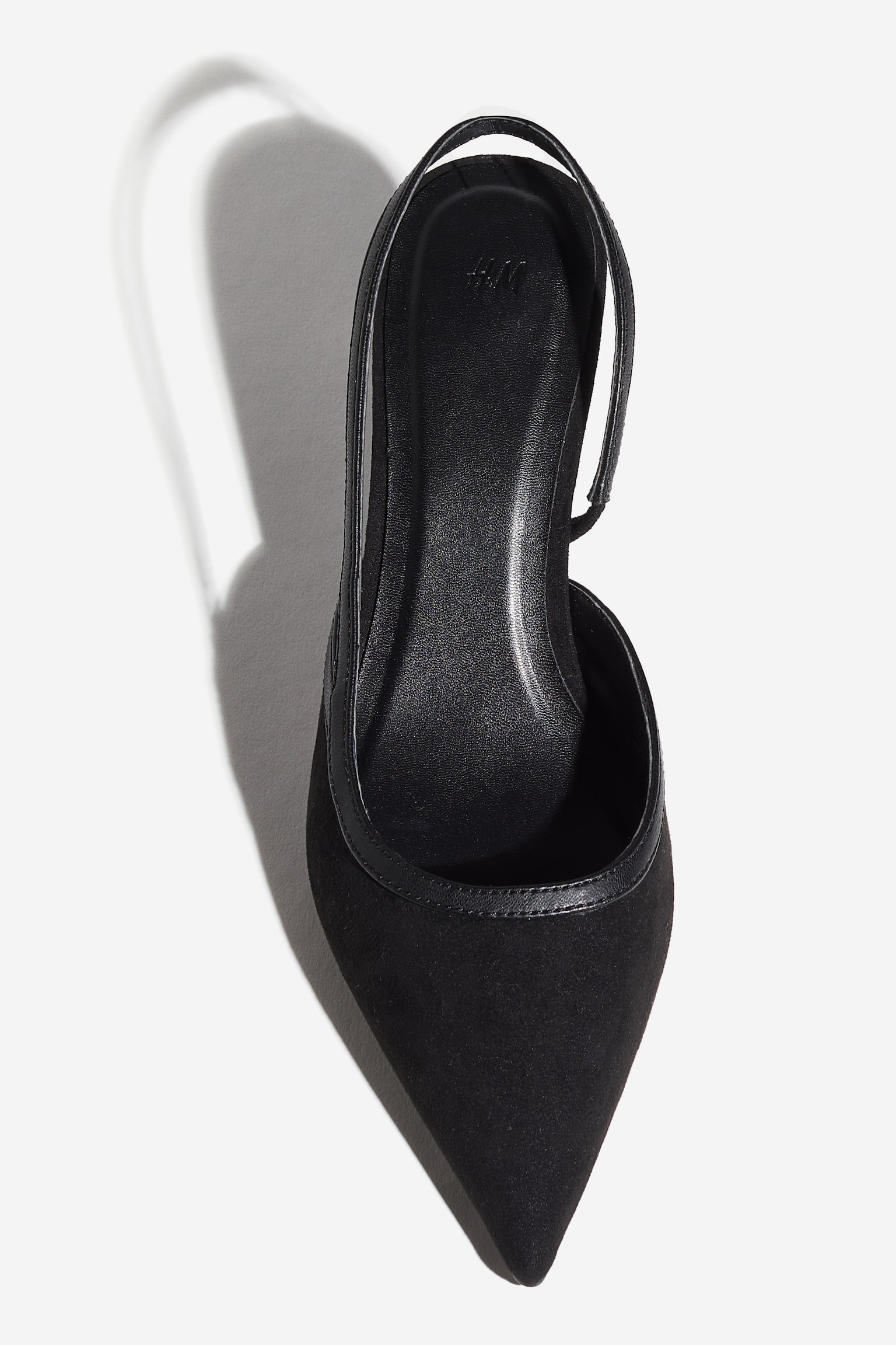 Slingback court shoes - Black - 2