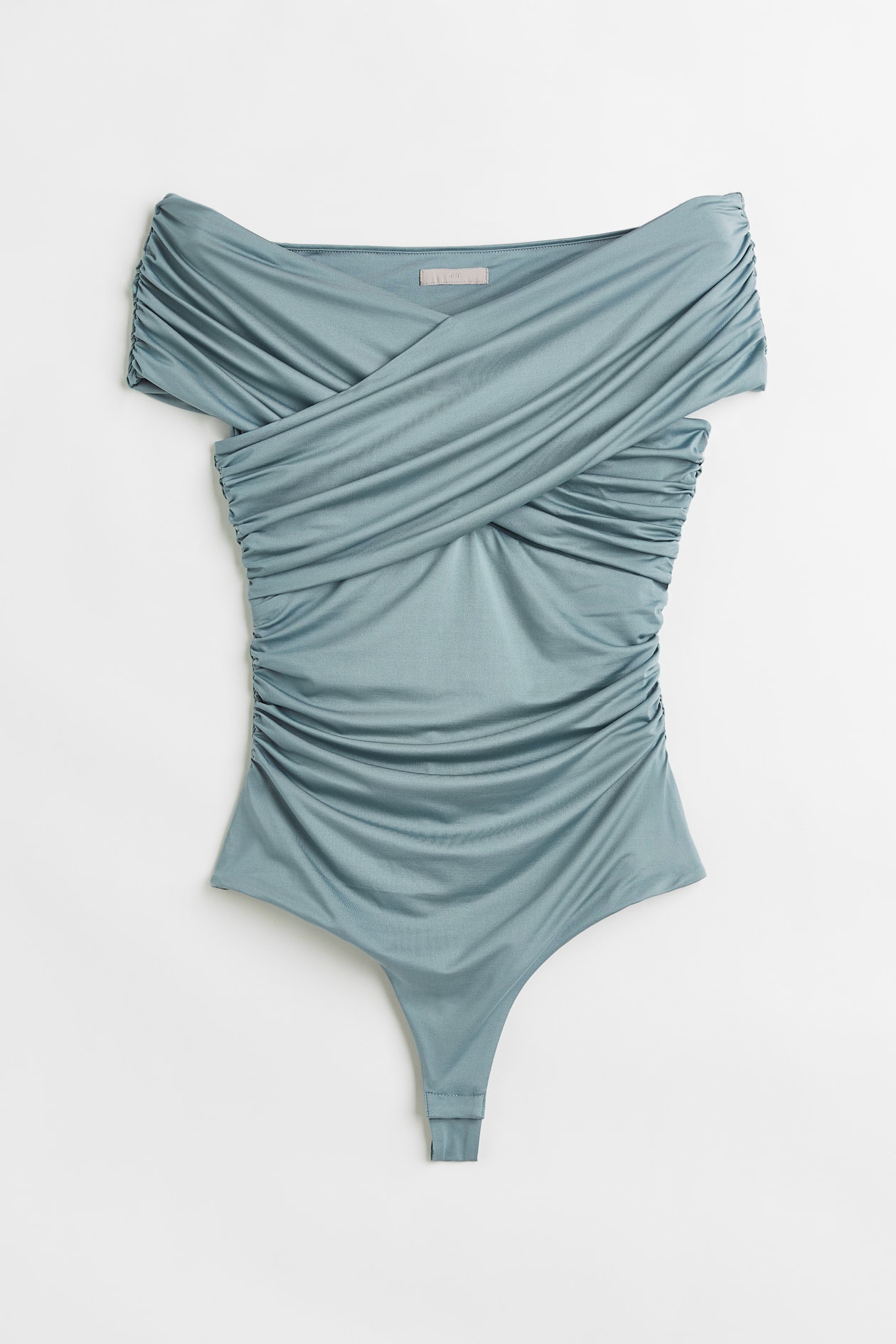 Drapierter Off-Shoulder-Body - Ärmellos - Türkis - Ladies | H&M DE