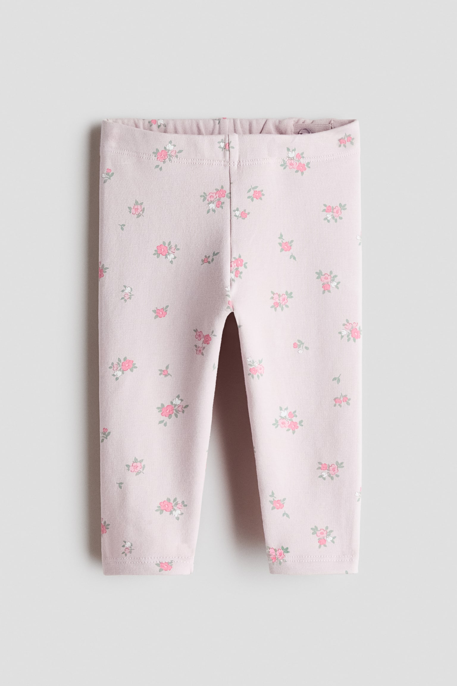 Leggings med børstet inderside - Lyslilla/Blomstret/Lys rosa/Blomstret/Creme/Kirsebær/Light green/Cherries/Creme/Hjerter