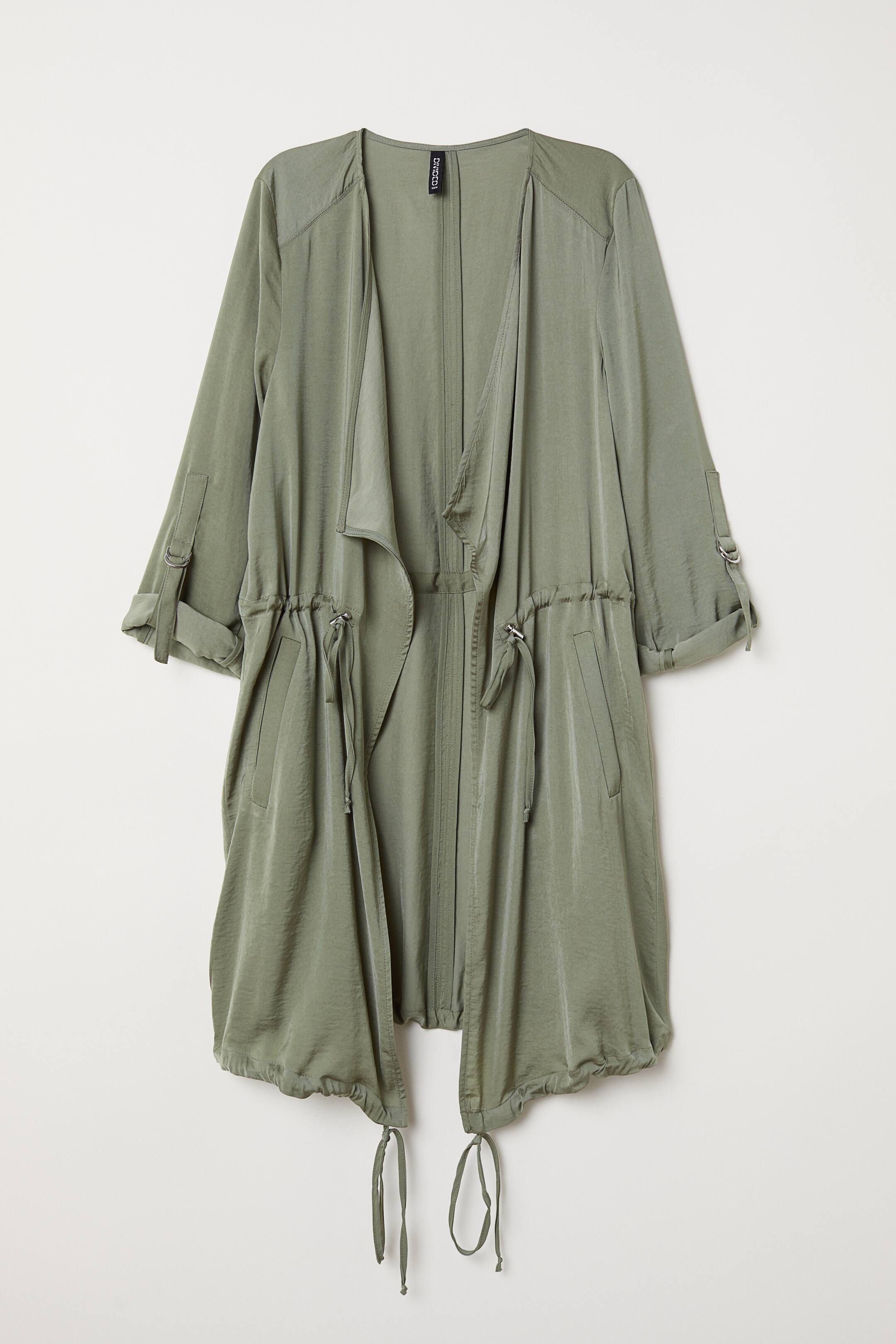 Büyük resmi görüntüle: Saten Parka - Haki - KADIN | H&M TR 1