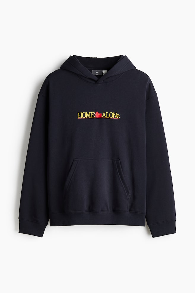 Loose-Fit Printed Hoodie - Black/Home Alone/Black/Fender - 1