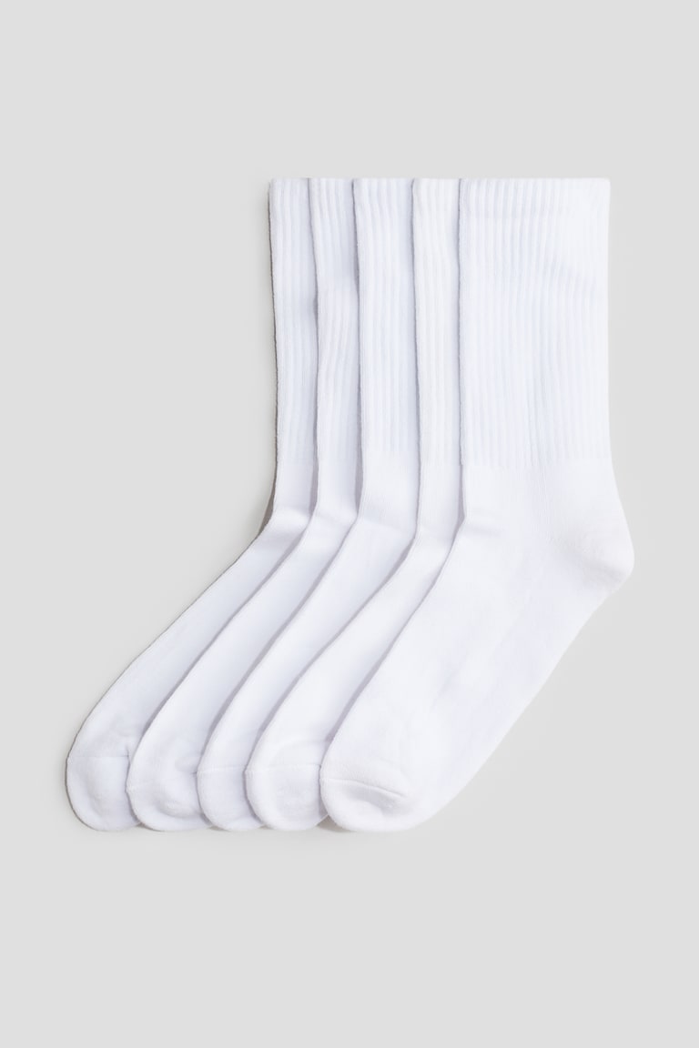 5-pack ribbed terry socks