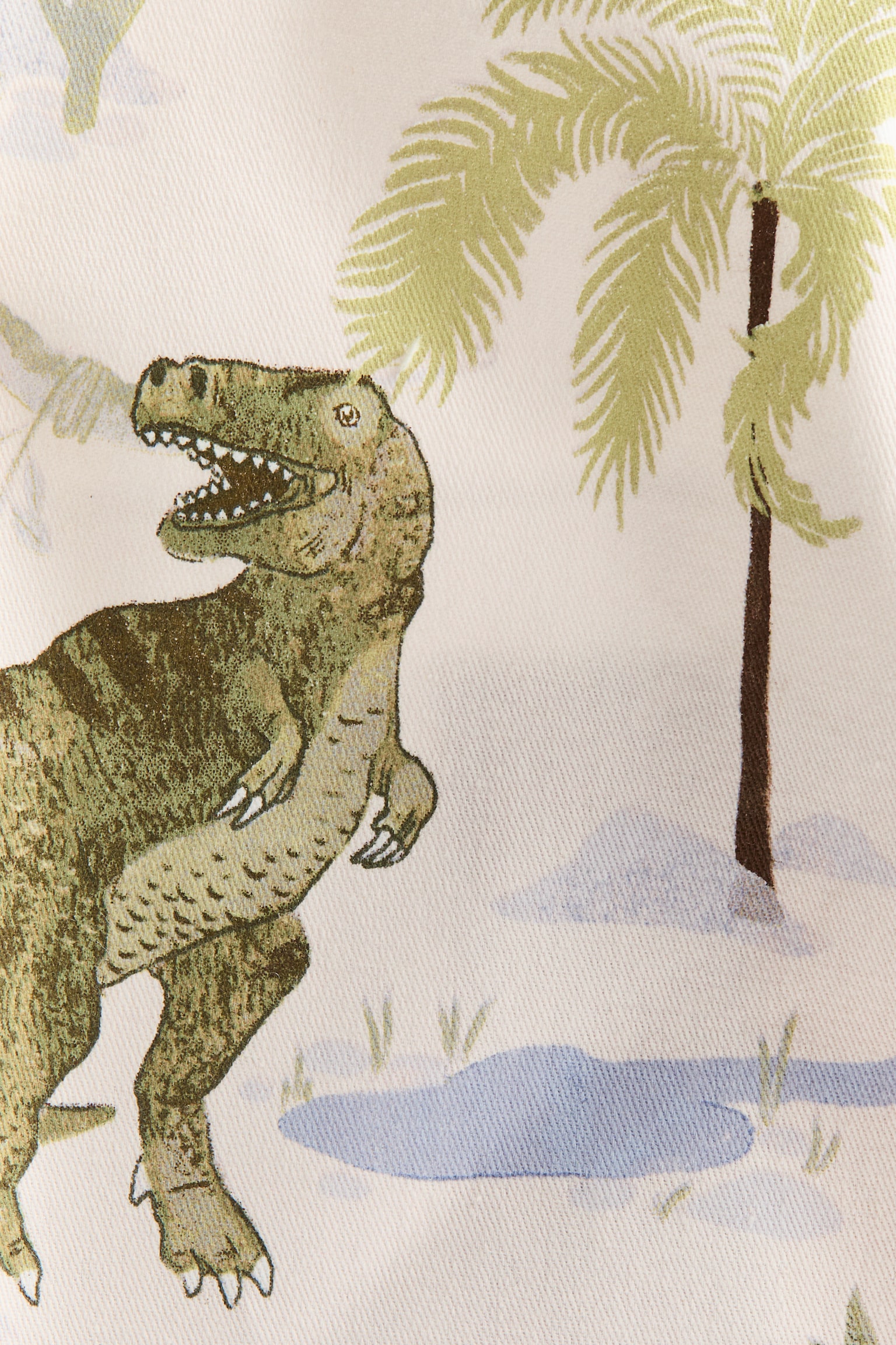 סל אחסון עם הדפס - לבן/דינוזאורים - 3