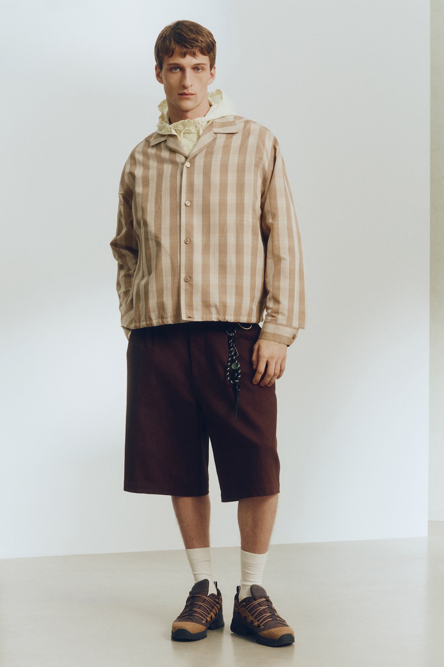 Overshirt - Beige/quadri - 8