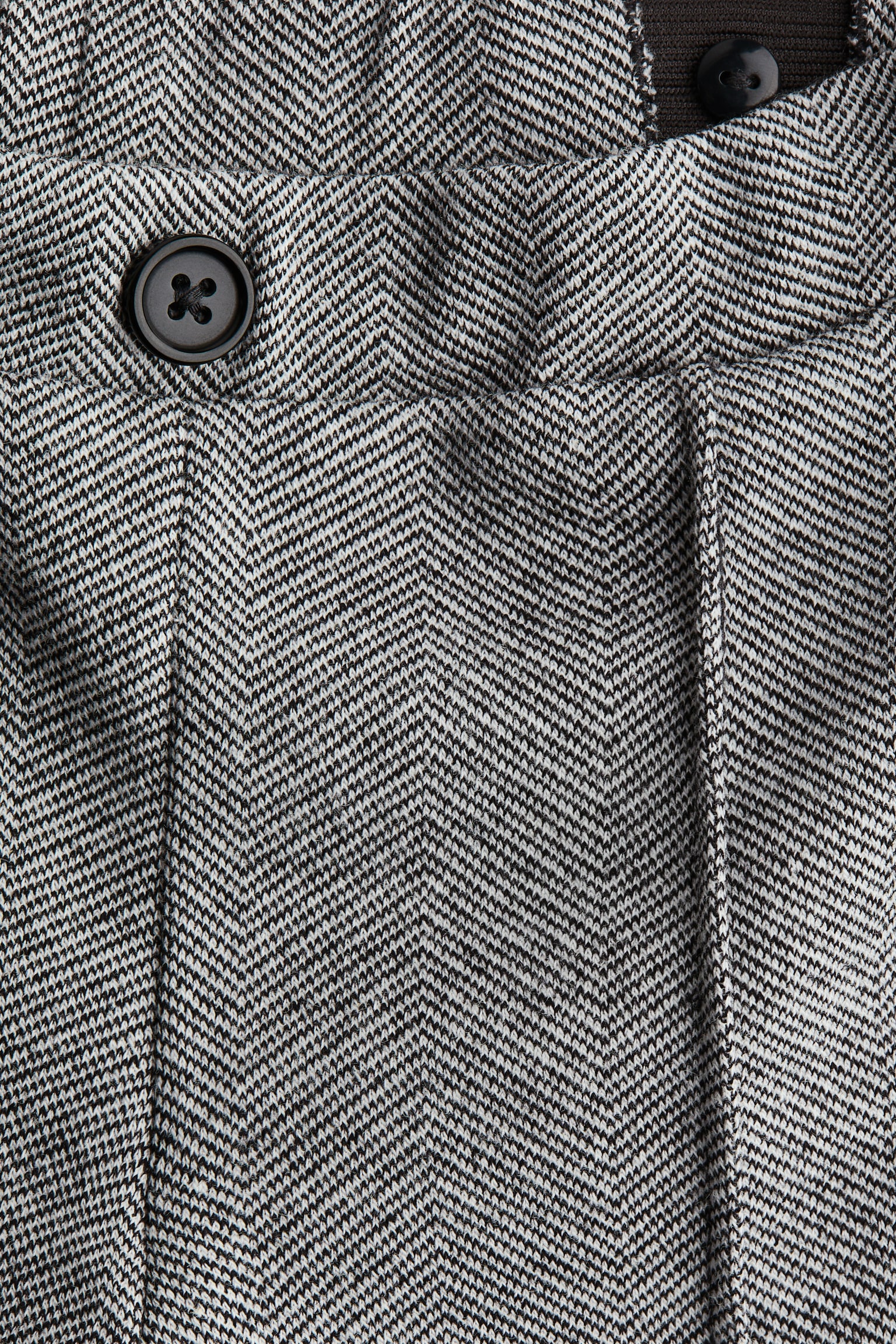 Dressy sweatshirt trousers - Grey/Herringbone pattern/Navy blue - 2