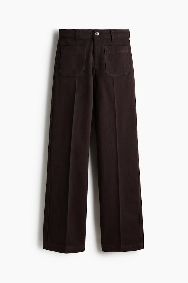 Wren High Rise Wide Leg Jeans - Dark brown/Powder pink/Dark denim blue/White/Navy denim blue/Light denim blue/Light denim blue - 1