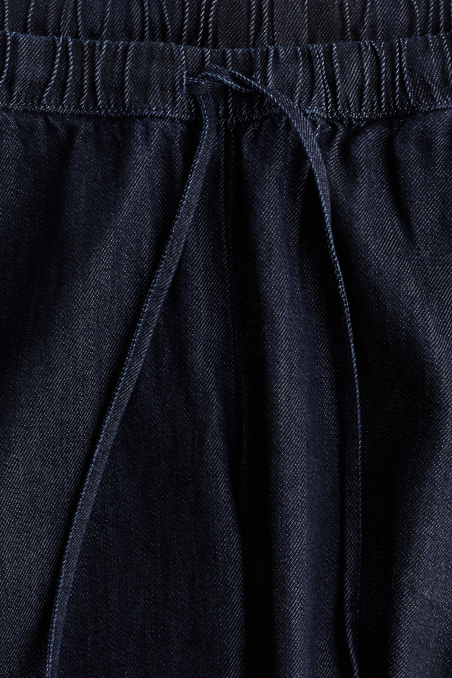 MAMA מכנסי ג'ינס עם שרוך קשירה - כחול נייבי/כחול ג'ינס - 6