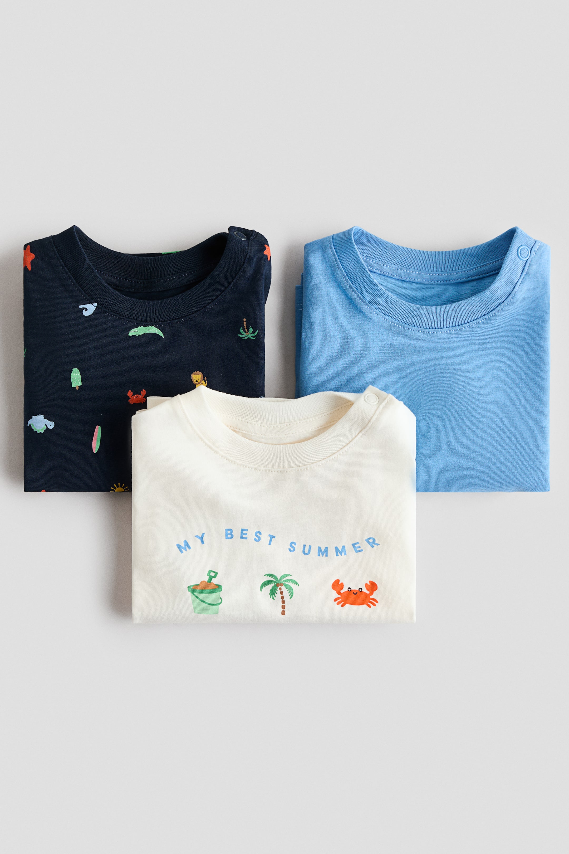 3-Pack Cotton T-Shirts