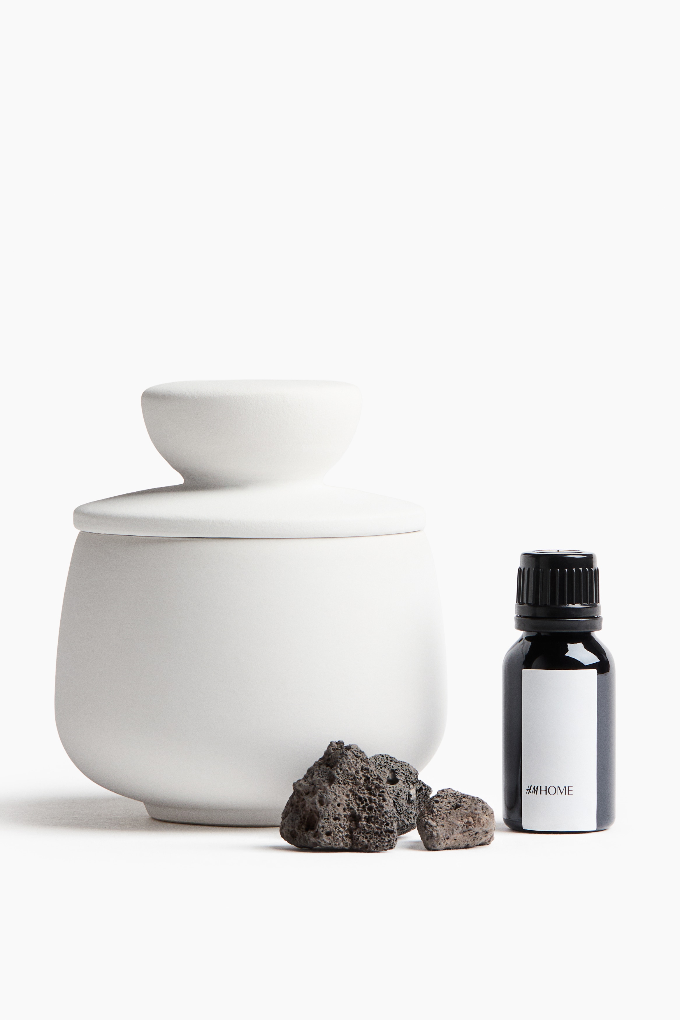 Diffuserset met lavasteen - Salted Sea/Papyrus Oud