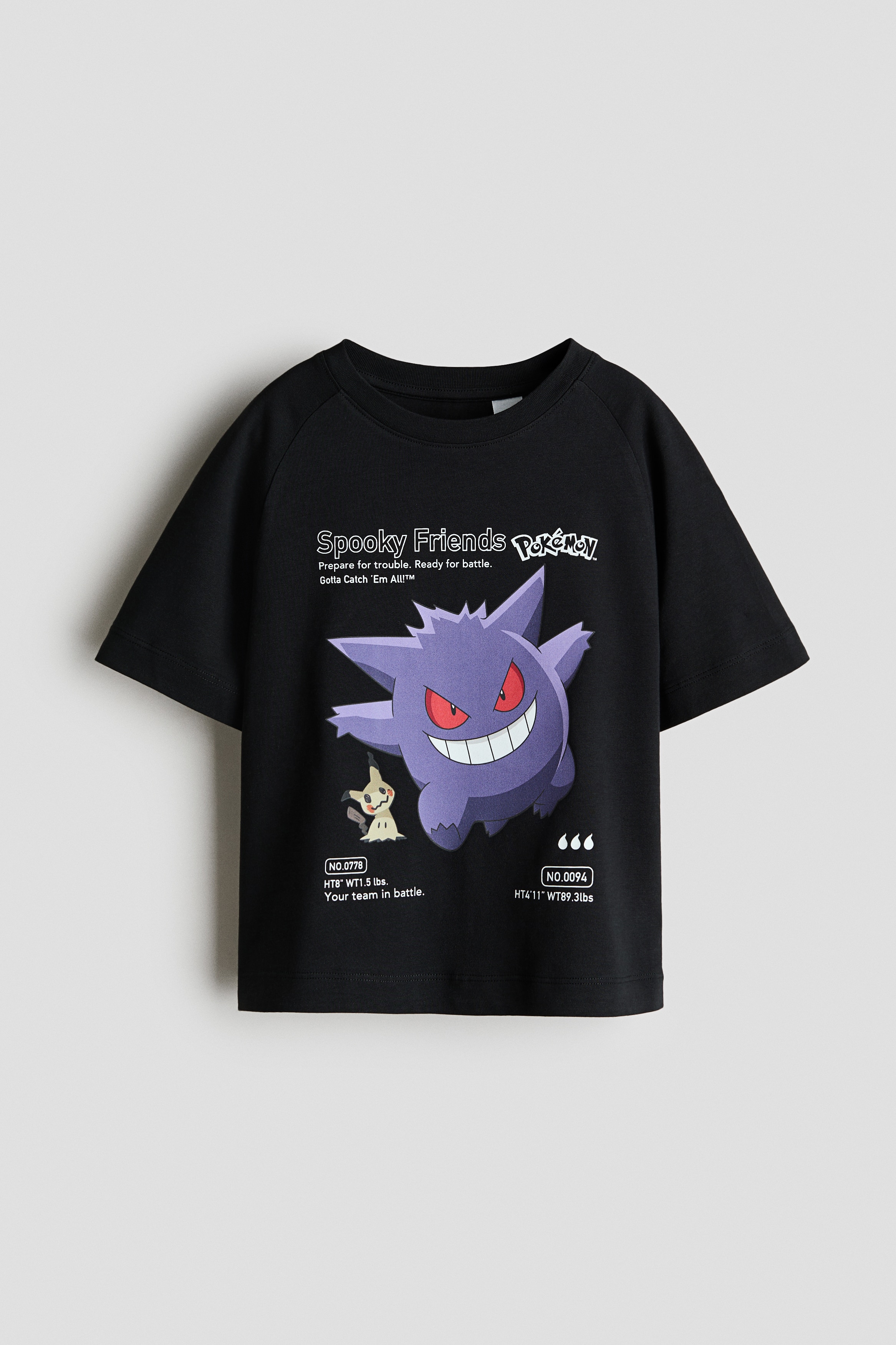 Printed T-Shirt - Black/Pokémon/White/Pokémon/Dark gray/Pokémon