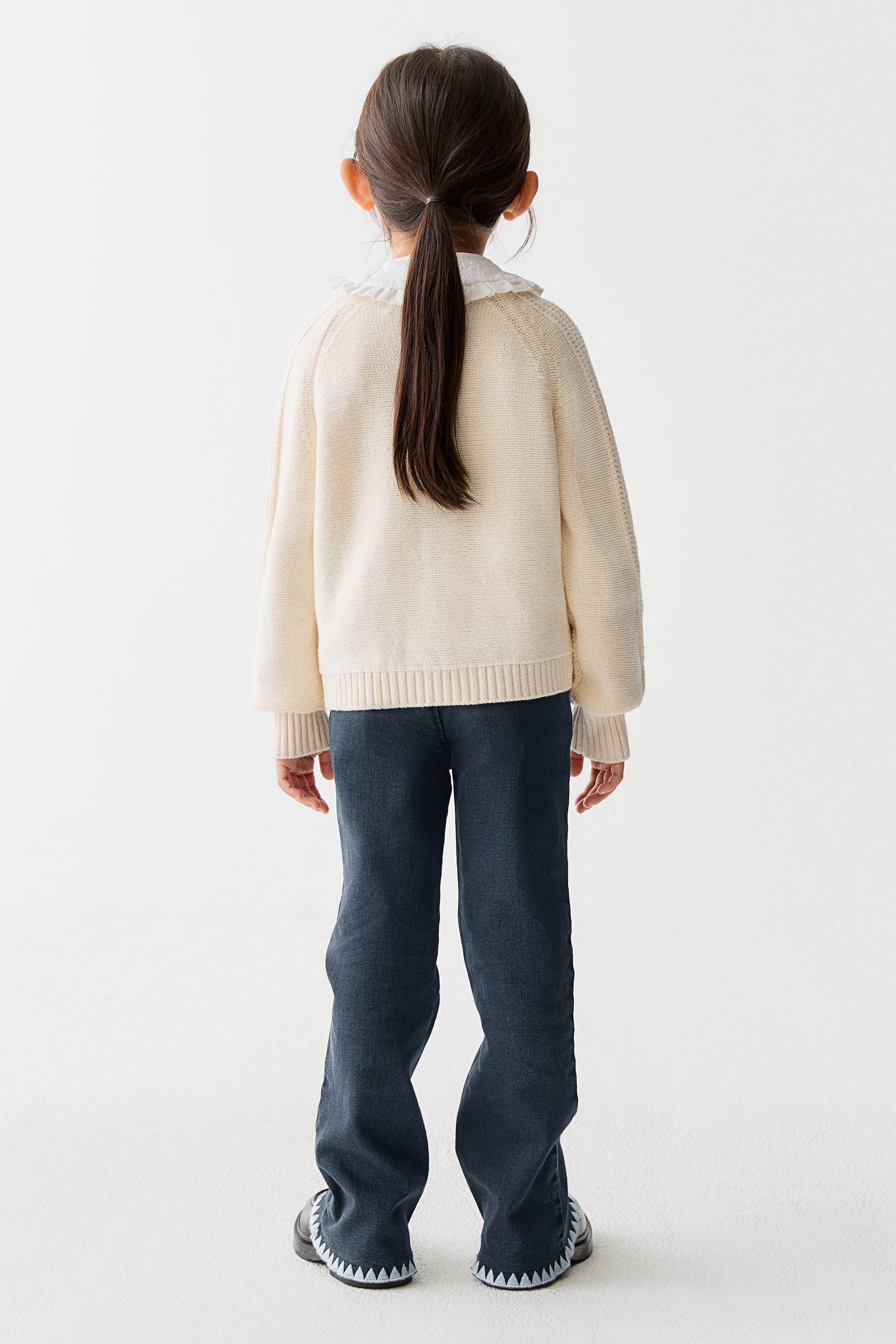 Xem ảnh lớn hơn: Quần jegging loe có chi tiết thêu - Màu xanh denim/Xanh dương nhạt - Kids | H&M VN 3