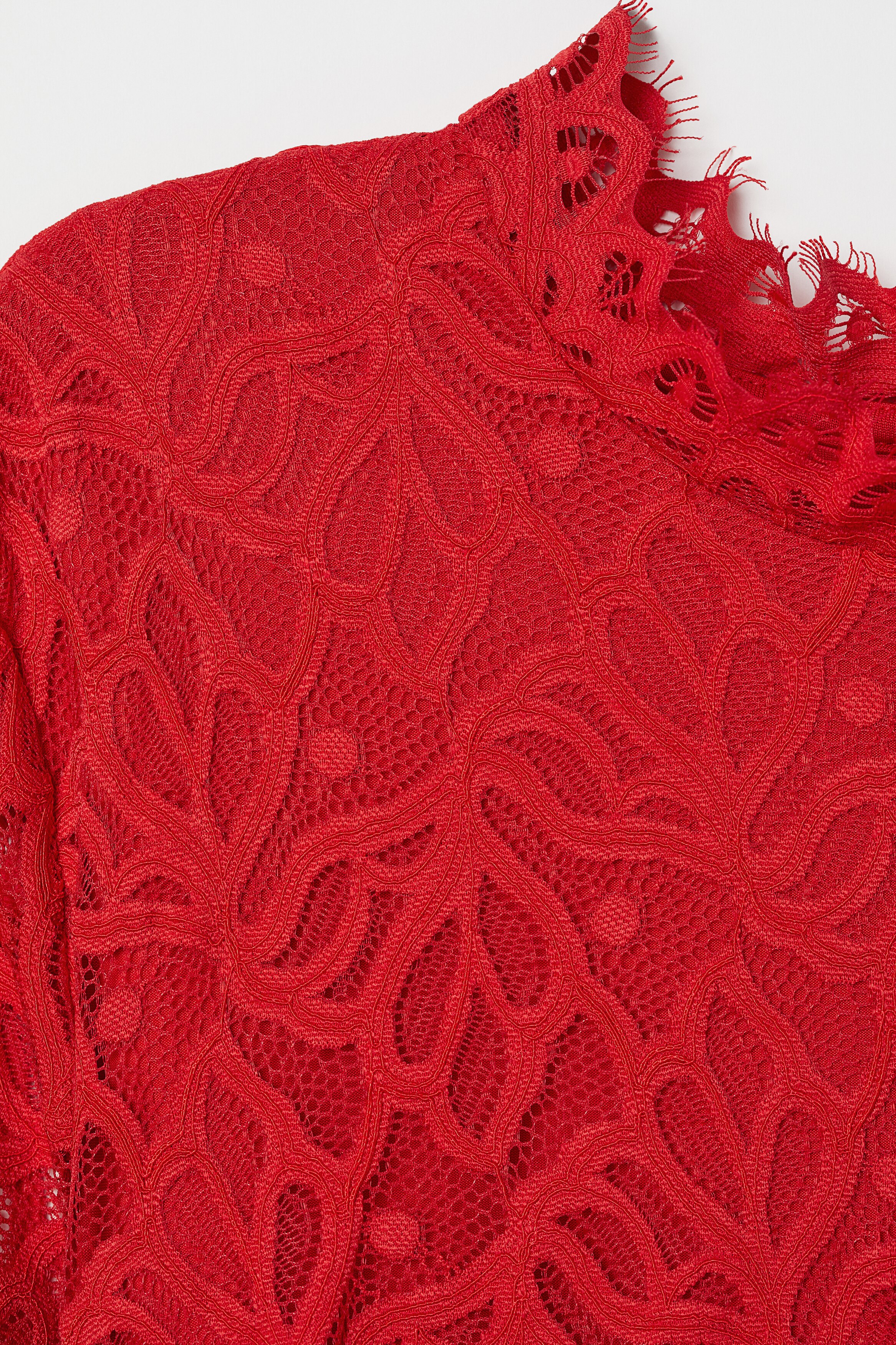 chinese dress ladies 1950s Zig Zag Red Lace Party Dress