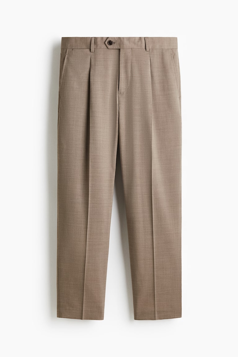 Svečane pantalone od mešavine vune Regular Fit
