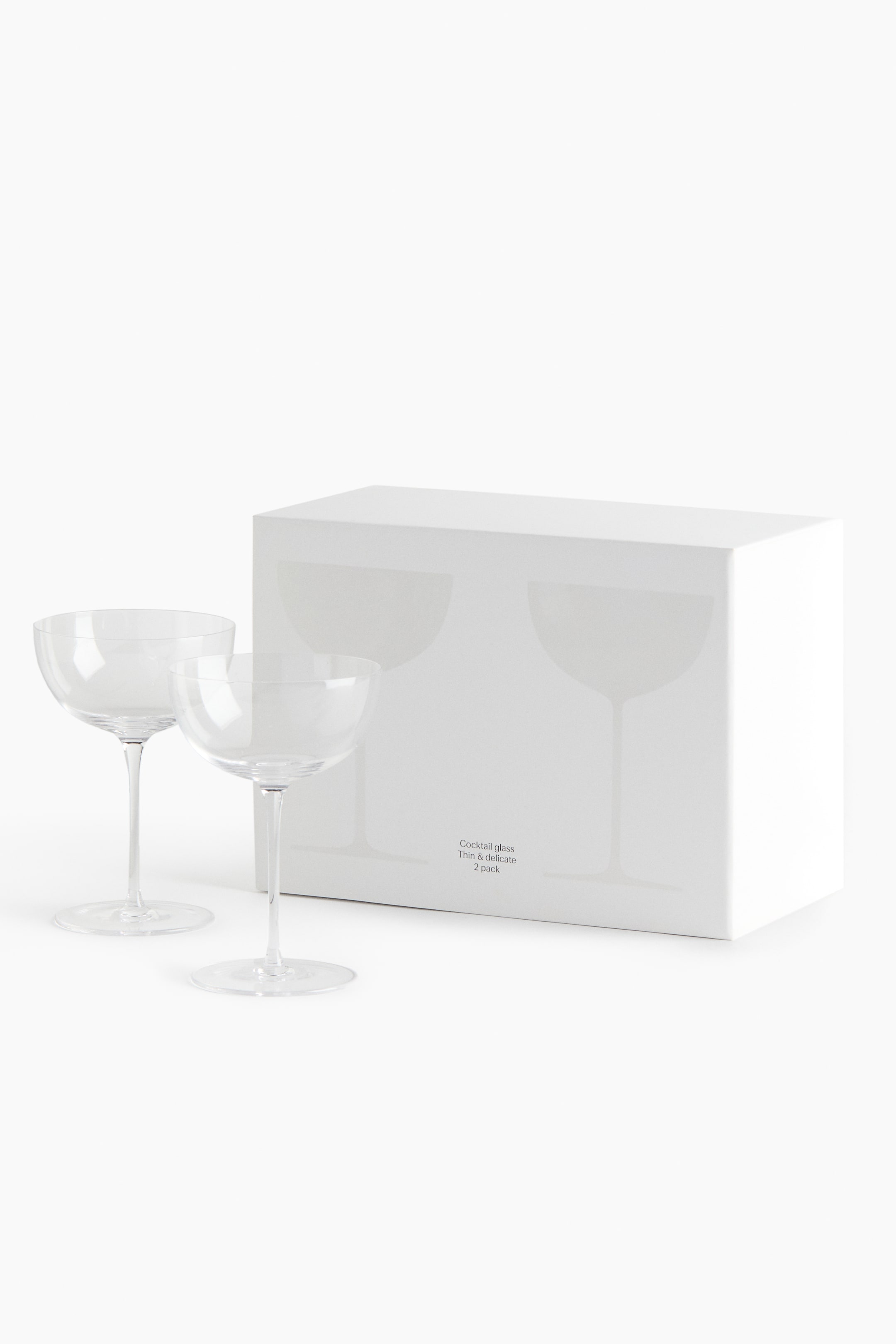 Ver imagem maior: Pack de 2 copos de cocktail - Transparente - HOME | H&M PT 6