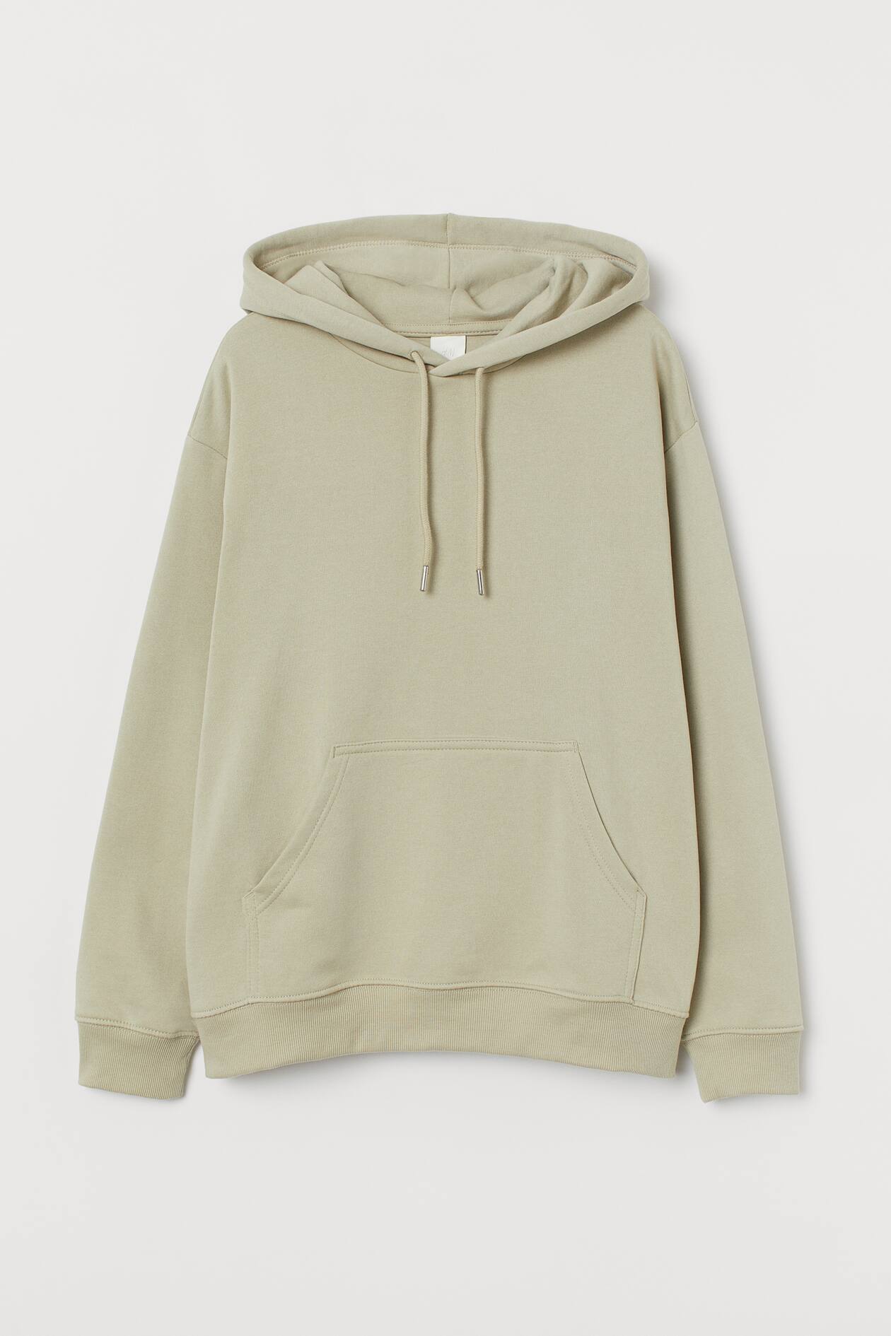 Hoodie - Long sleeve - Regular length - Light green - Ladies | H&M US