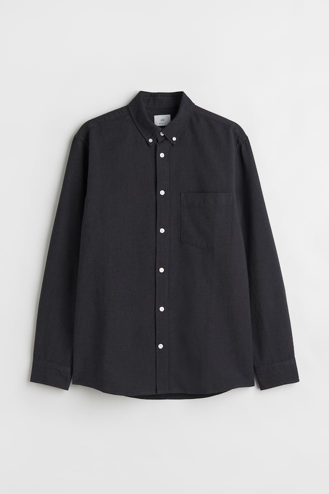 Oxfordskjorta Regular Fit - Antracitgrå/Vit/Ljusblå/Beige/dc/dc/dc - 2