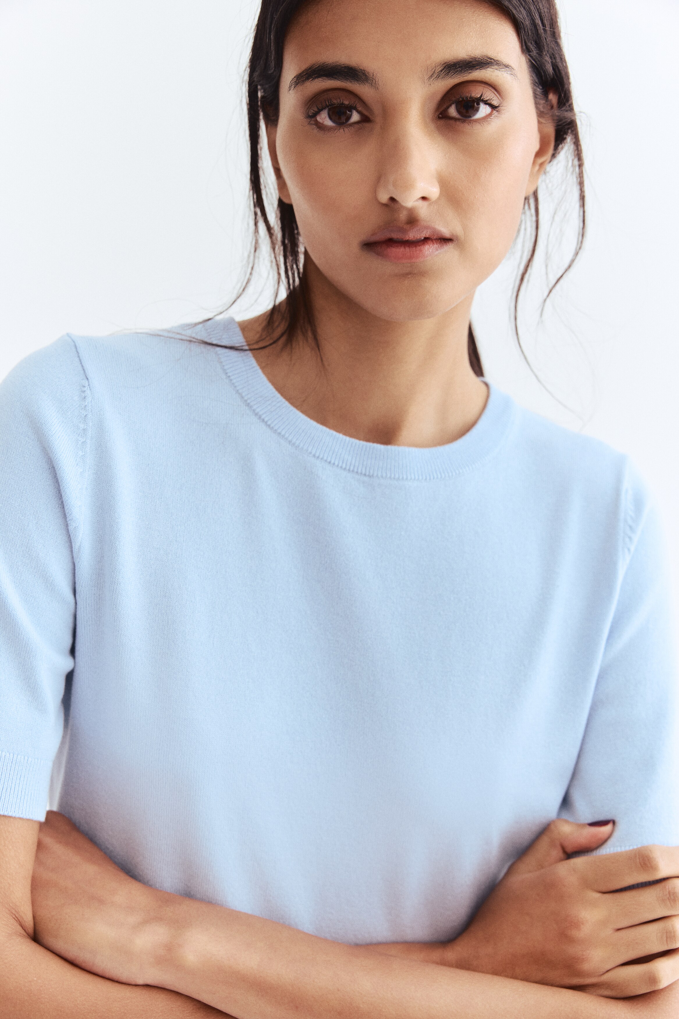 Fine-knit top
