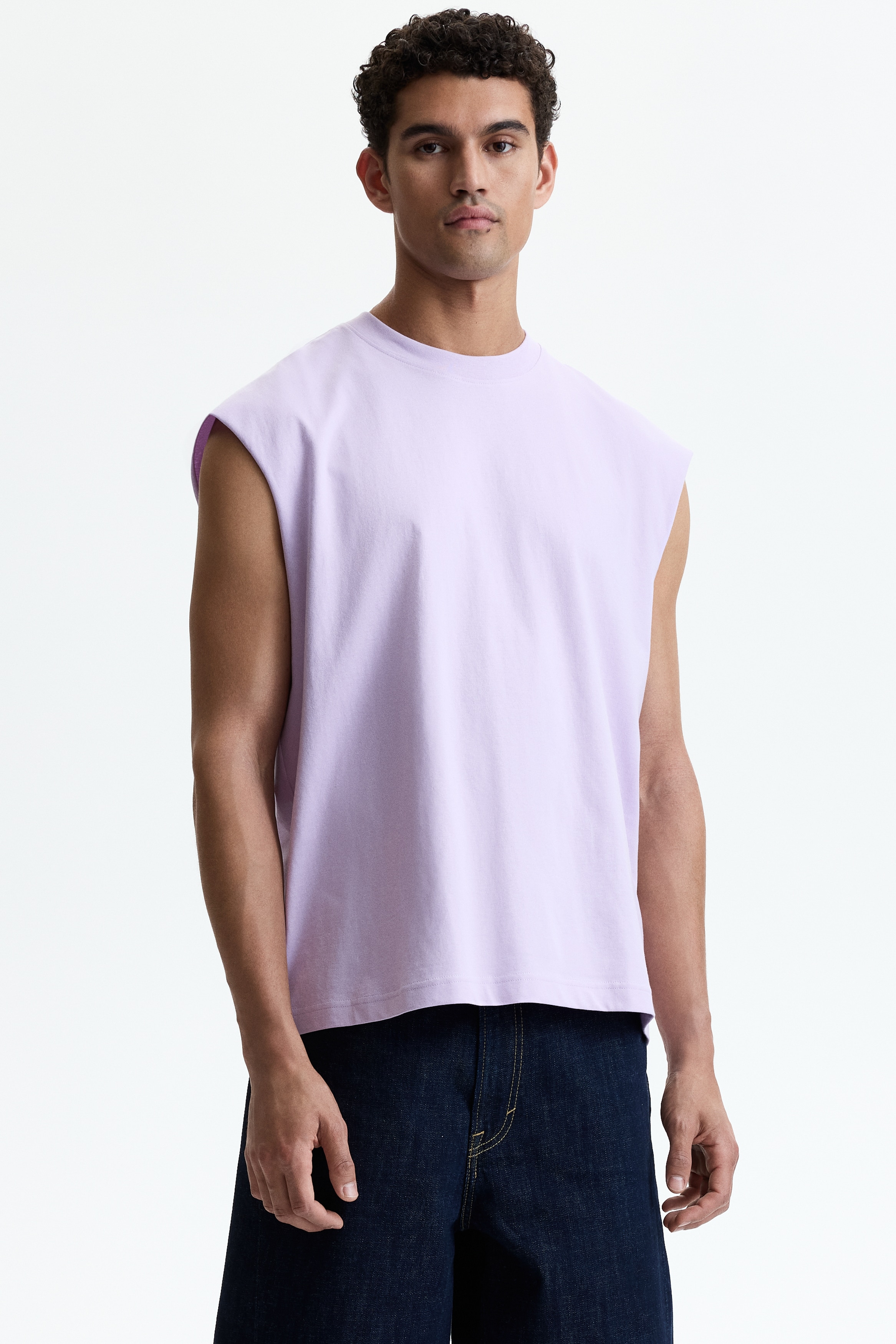 Tanktop i bomull Relaxed FitModell