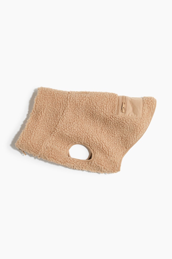 Hundemantel aus Teddyfleece - Beige - 1