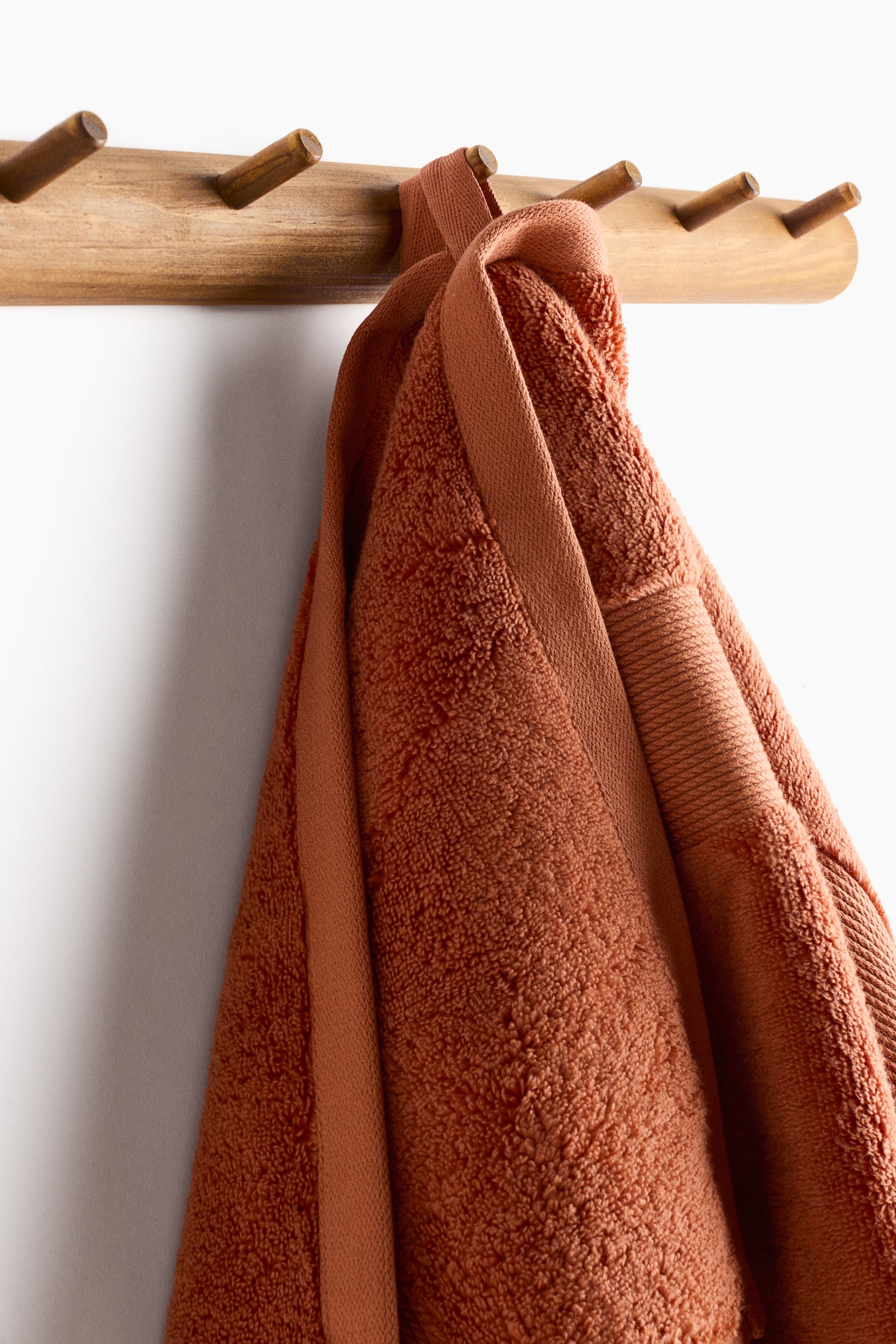 Soft terry bath sheet - Rust red/Powder pink/Light beige/White/Dusty brown - 4