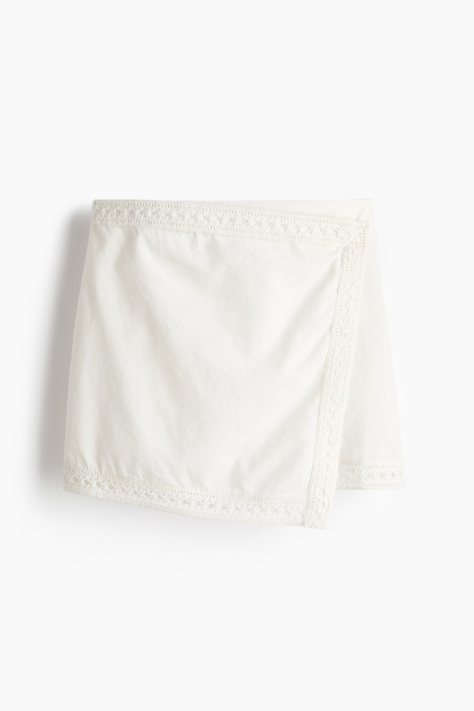 Linen-blend beach skirt - White - 2