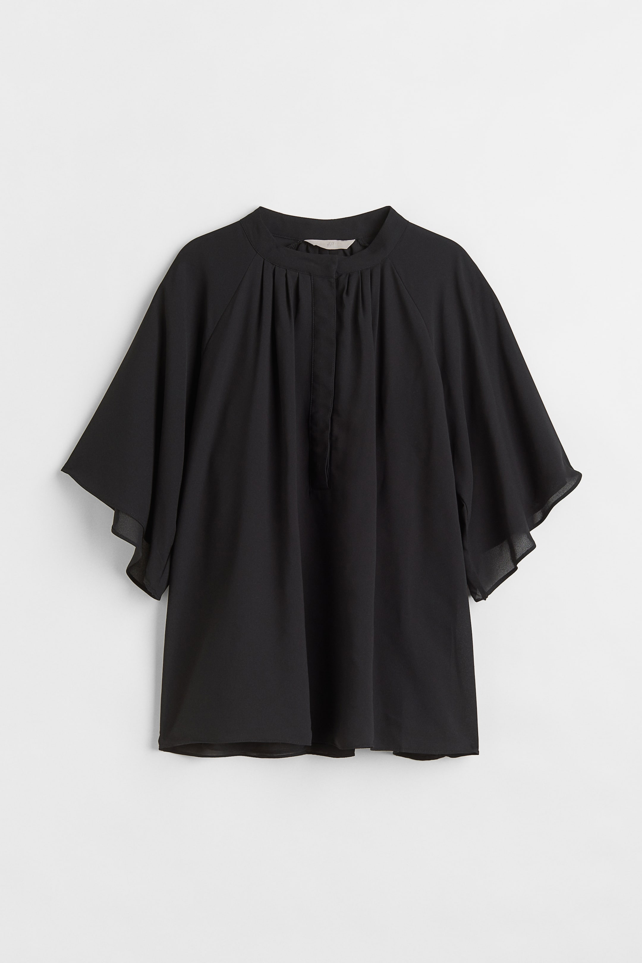 View larger image: Chiffon blouse - Black - Ladies | H&M 1