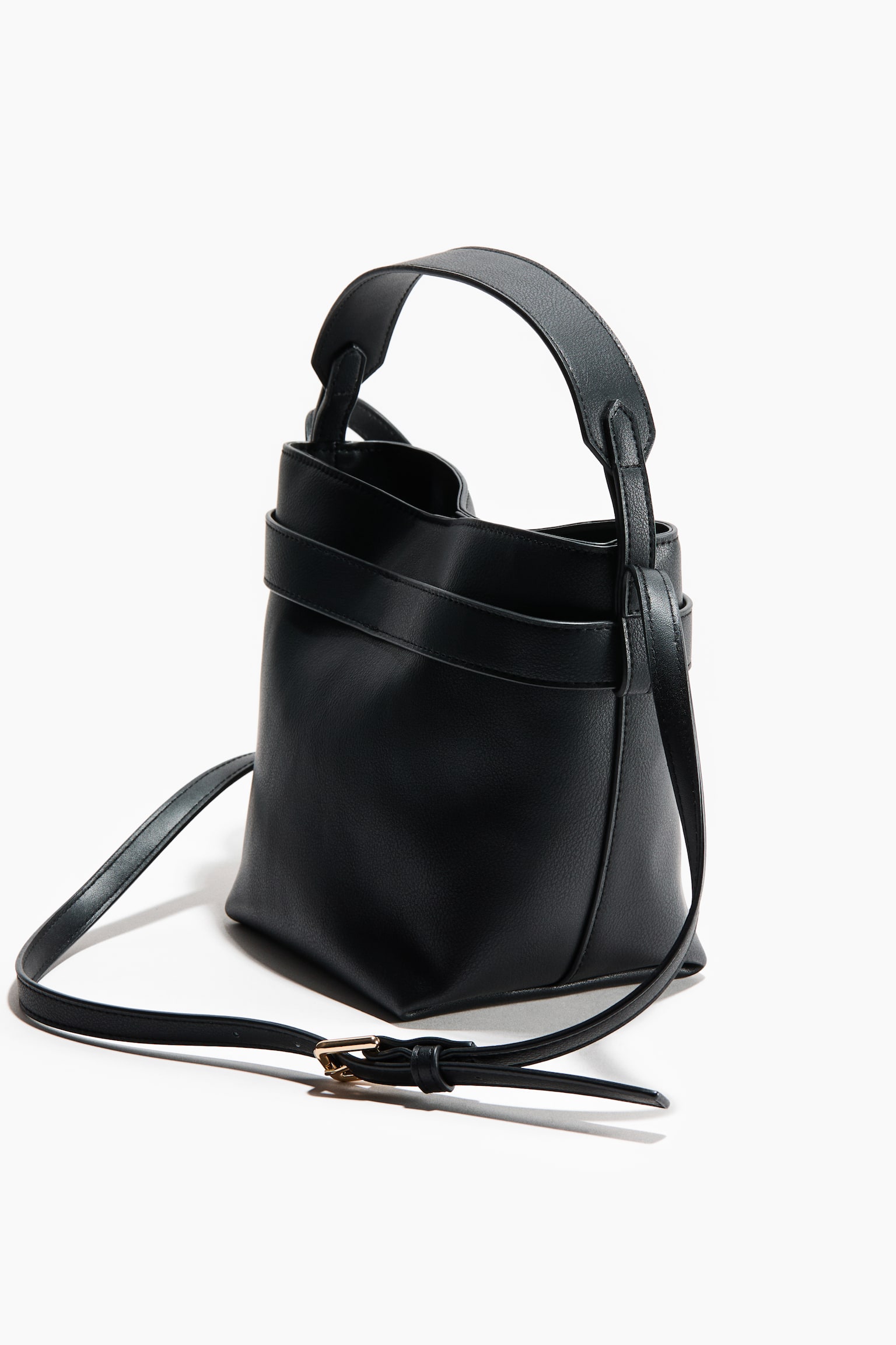 Crossbody bucket bag - Black - 4