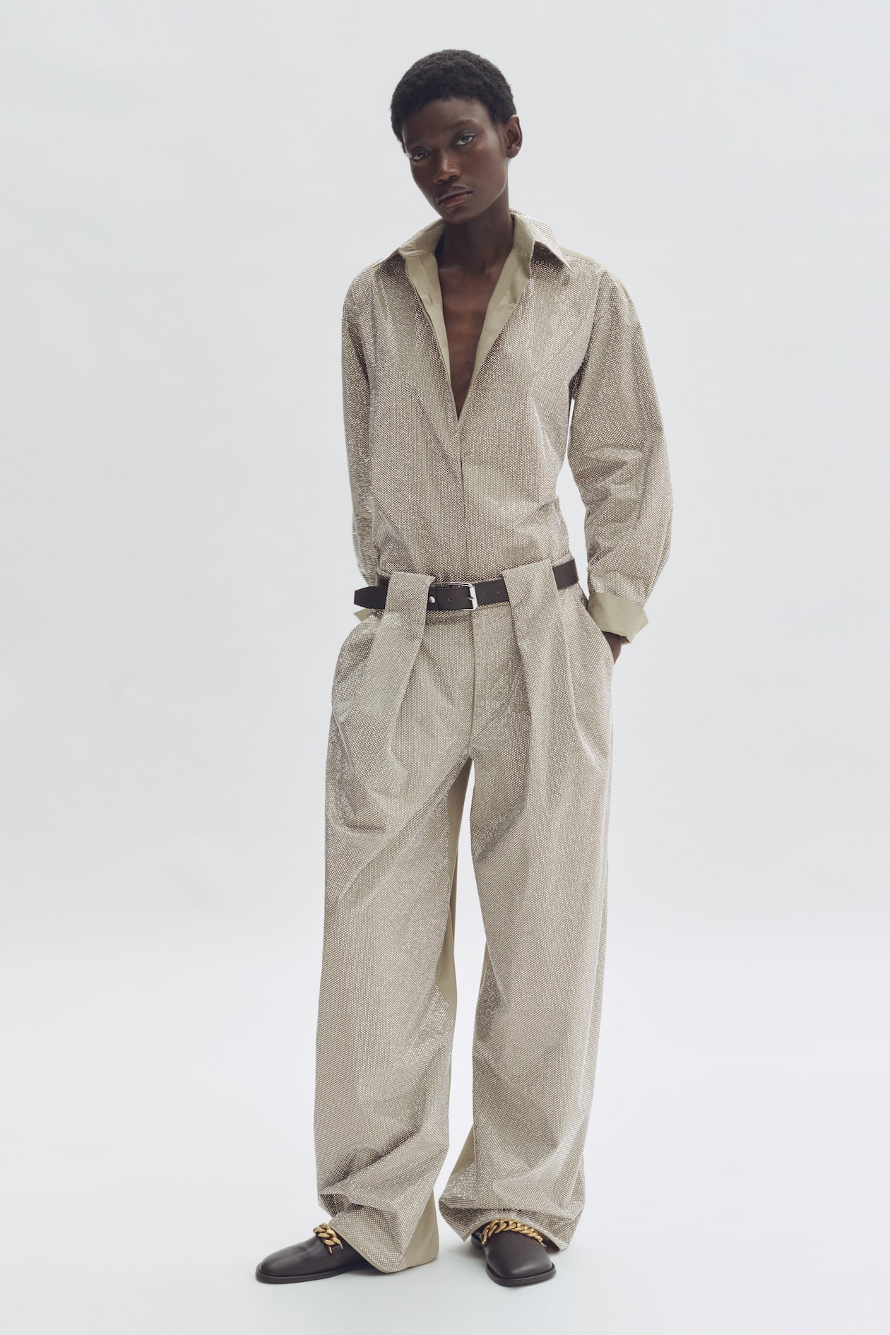 Embellished Barrel-Leg Pants - image 5