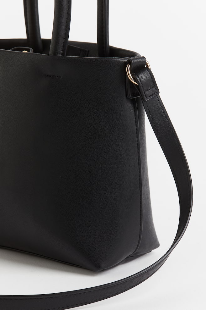Shoulder bag - Black/Natural white - 2
