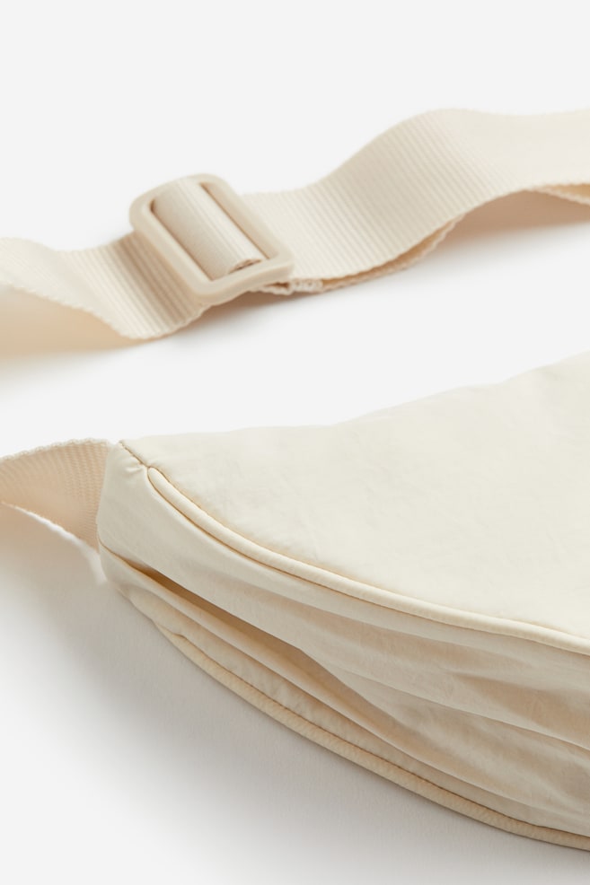 Nylon shoulder bag - Light beige/Black - 2