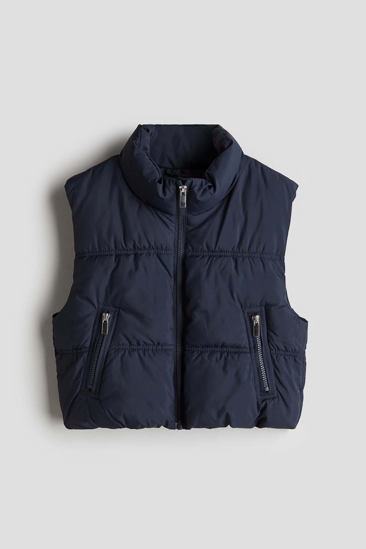 Short Puffer Vest Navy blue Kids H&M AU