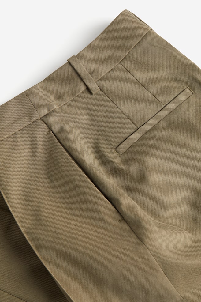 Tailored trousers - Dark khaki green/Dark grey/Black - 4