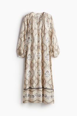 Balloon-sleeved dress