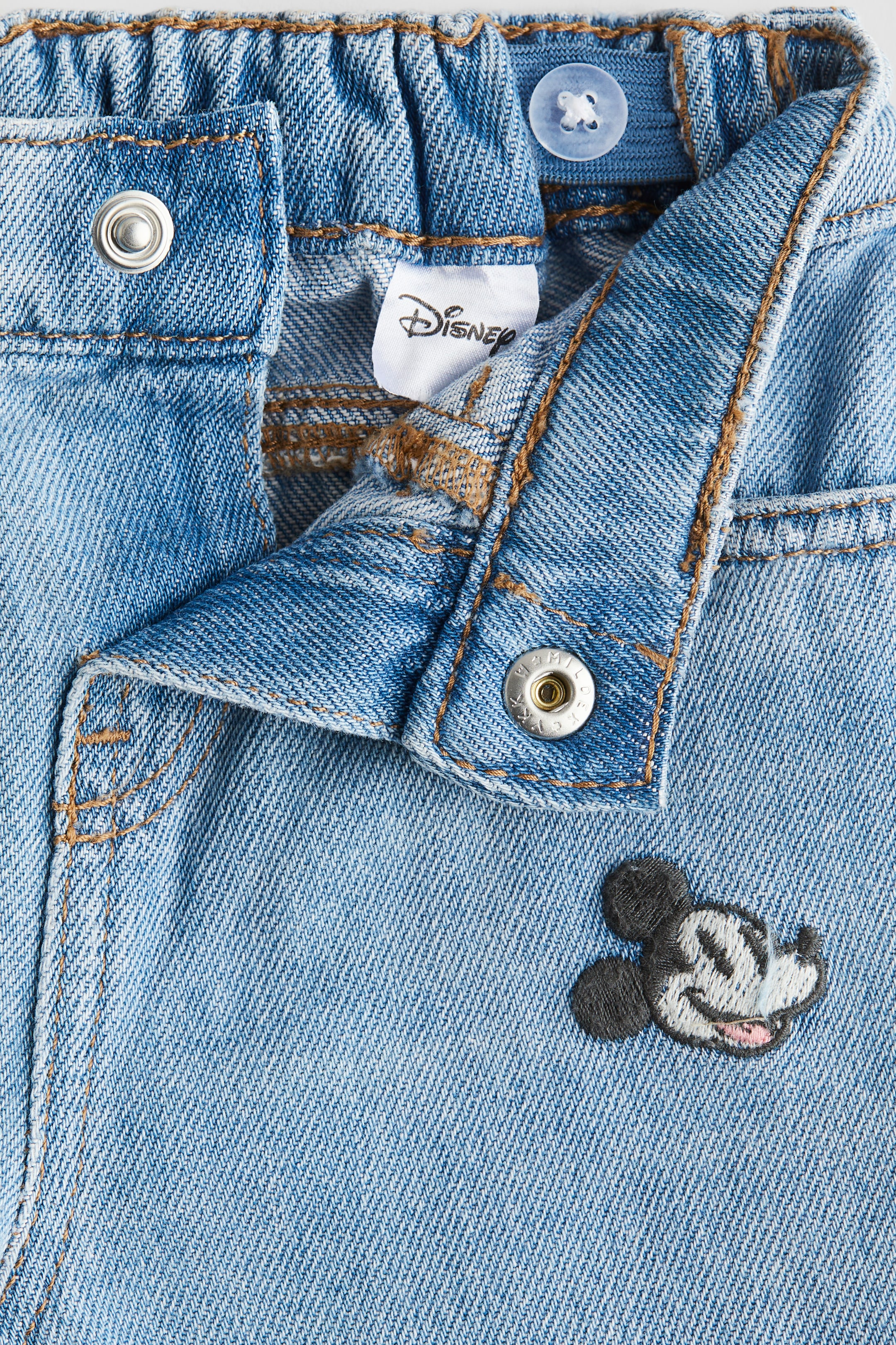 Embroidered-Detail Jeans