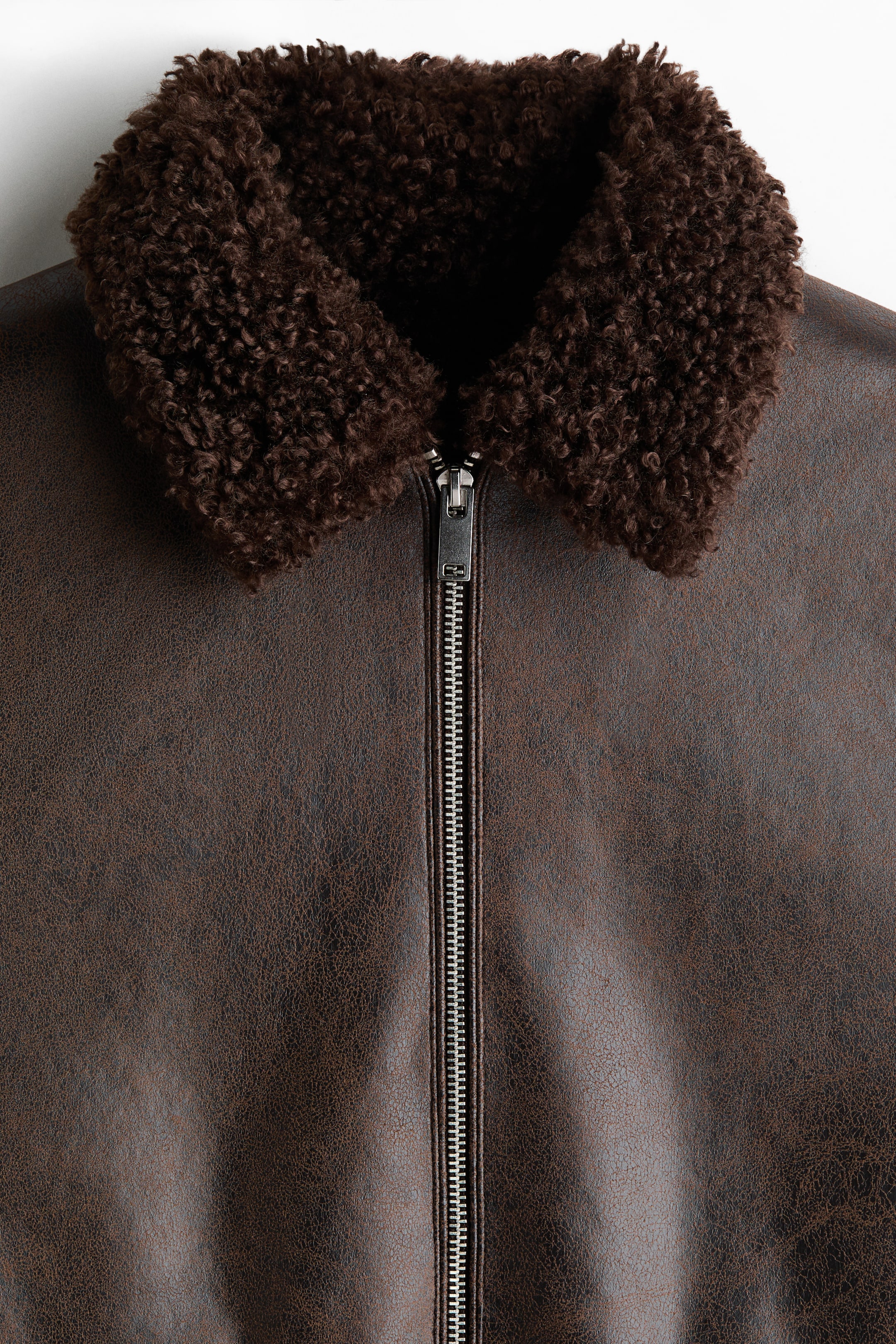 View larger image: Teddy-lined jacket - Dark brown - Men | H&M CA 2