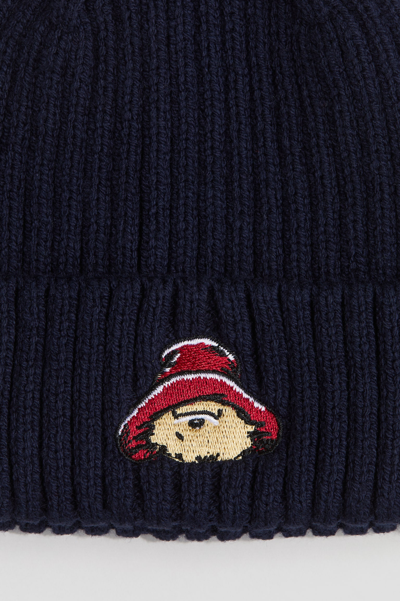 Gorro com pormenor bordado - Azul marinho/Urso Paddington/Vermelho/Urso Paddington - 2