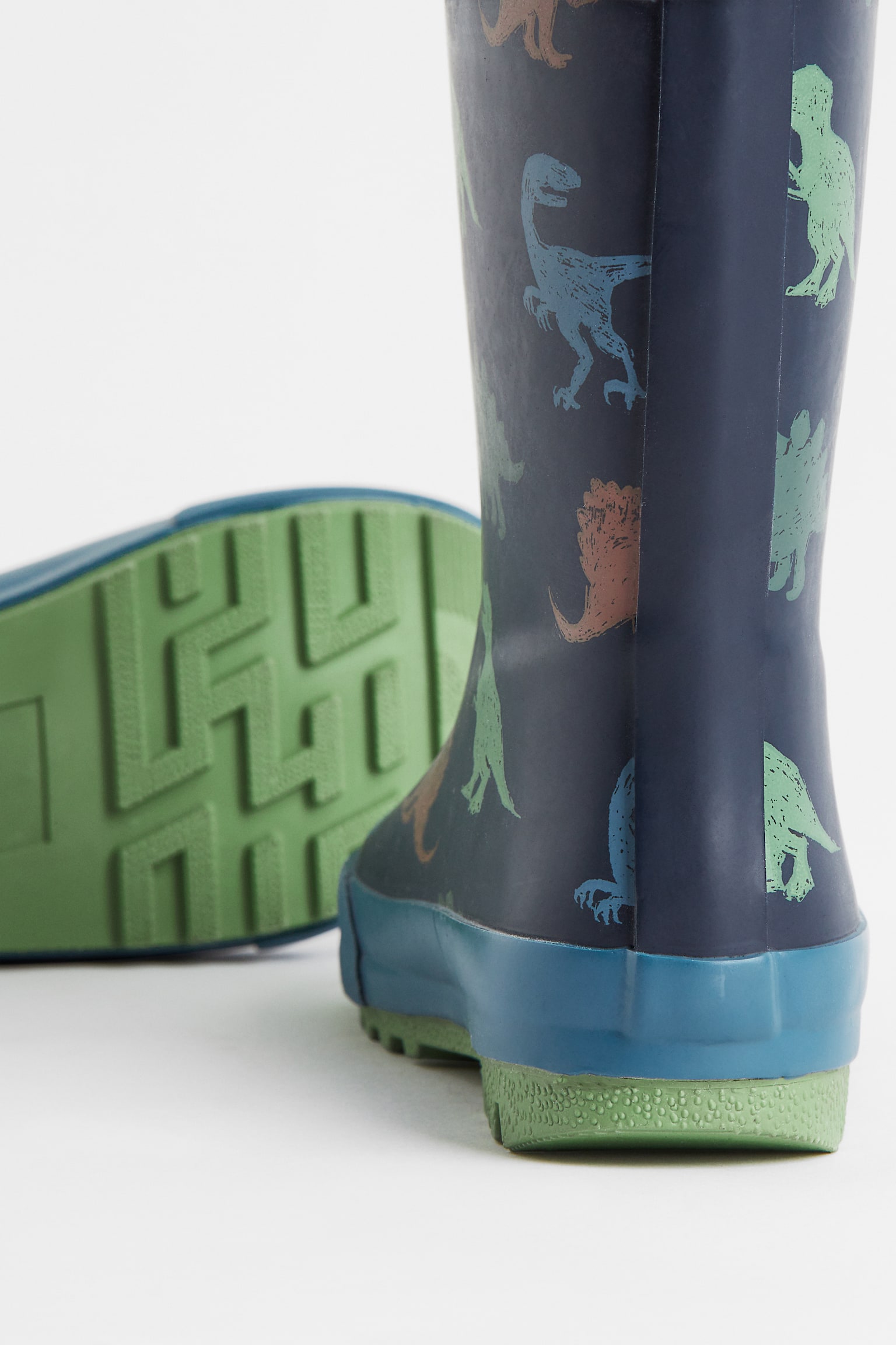 Print Gumboots - Navy blue/Dinosaurs - 3