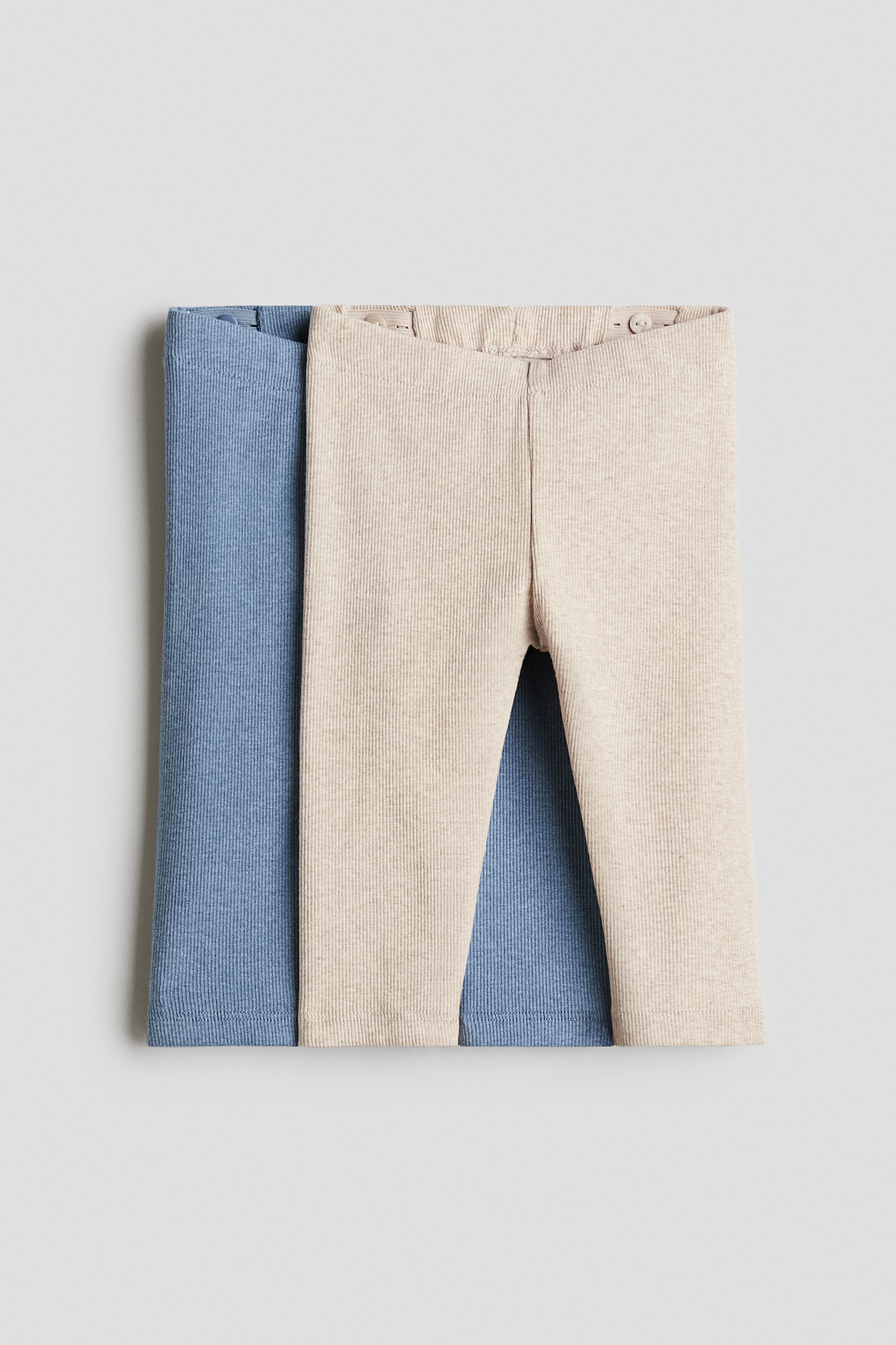 2-pack ribbed cotton leggingsModel