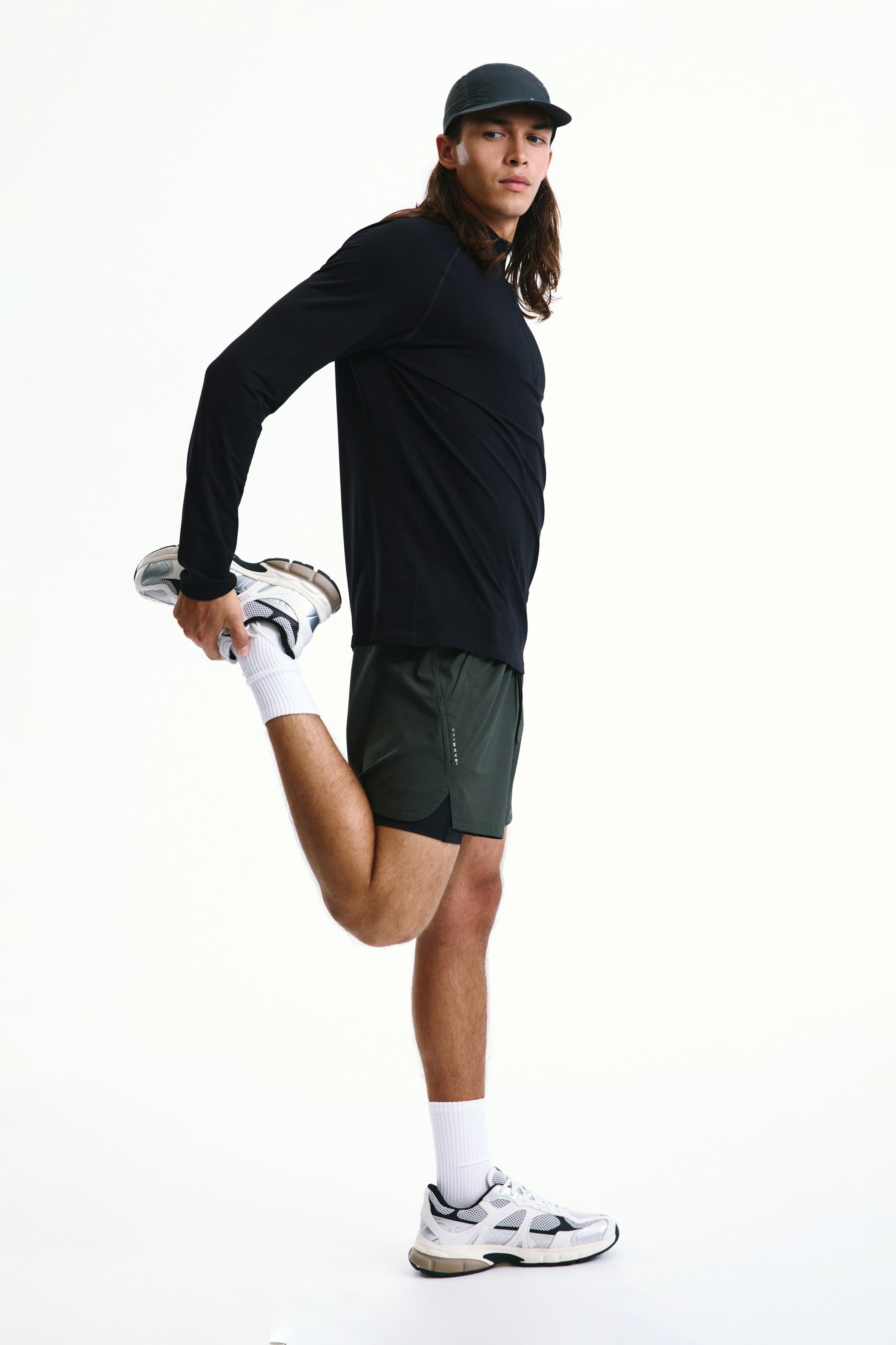 Muscle-Fit Half-Zip Sports Shirt with DryMove™