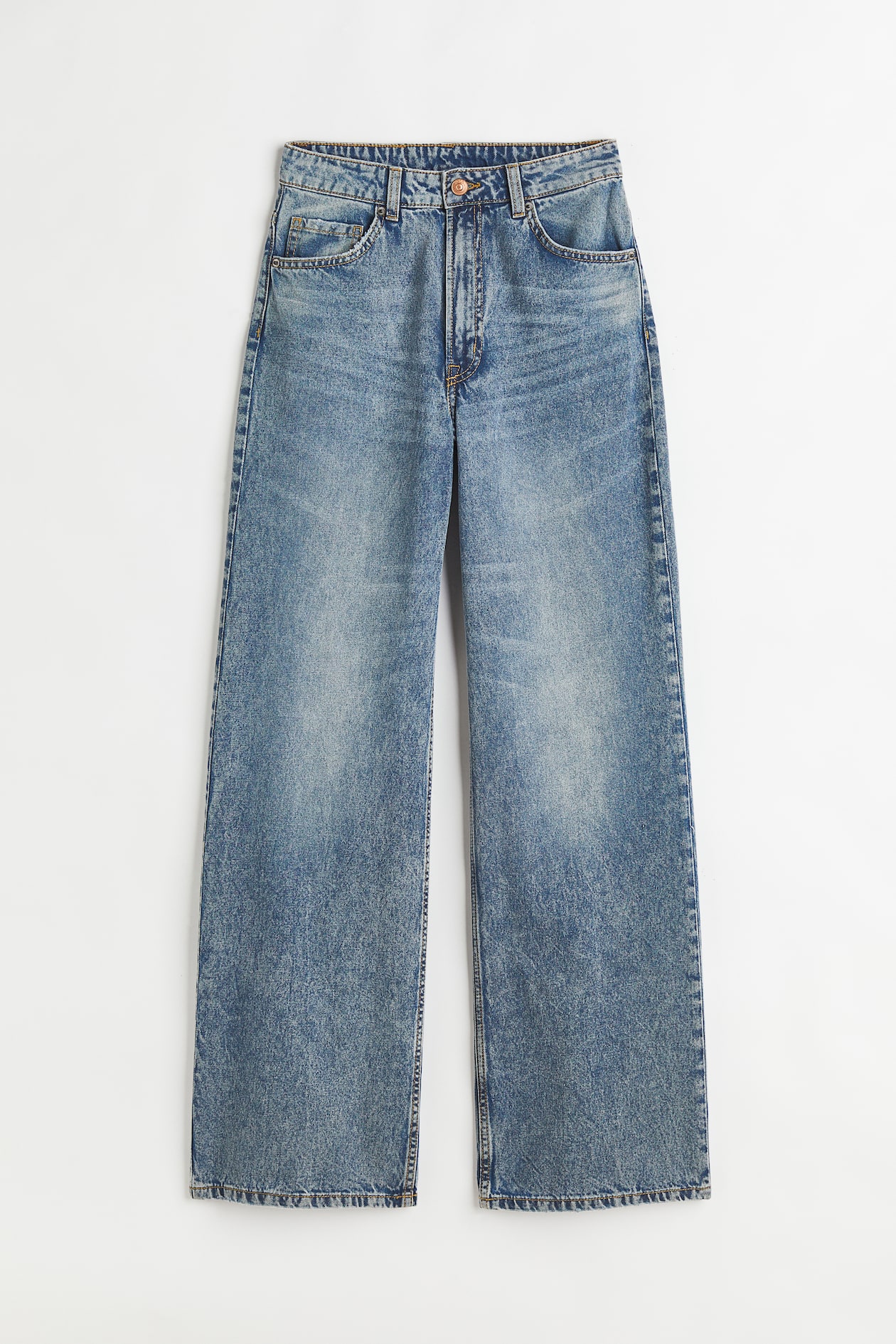 Wide High Jeans - Denim blue - Ladies | H&M US