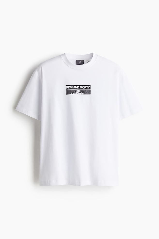 T-shirt imprimé Loose Fit - Blanc/Rick et Morty - 1