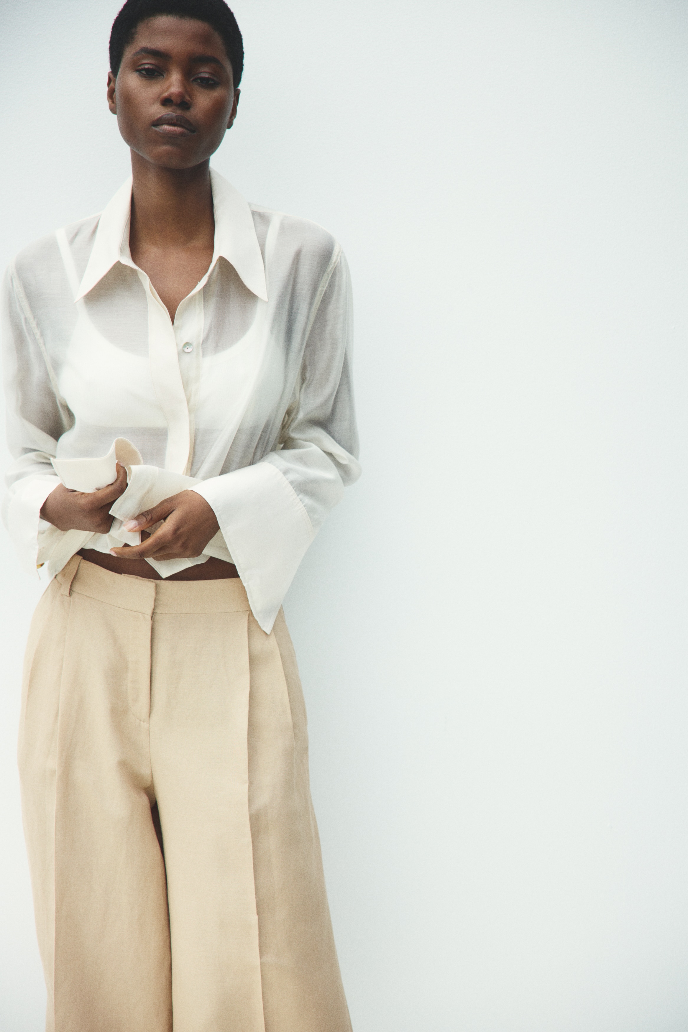 Wide-Leg Linen-Blend Culottes from H&M - $39.99