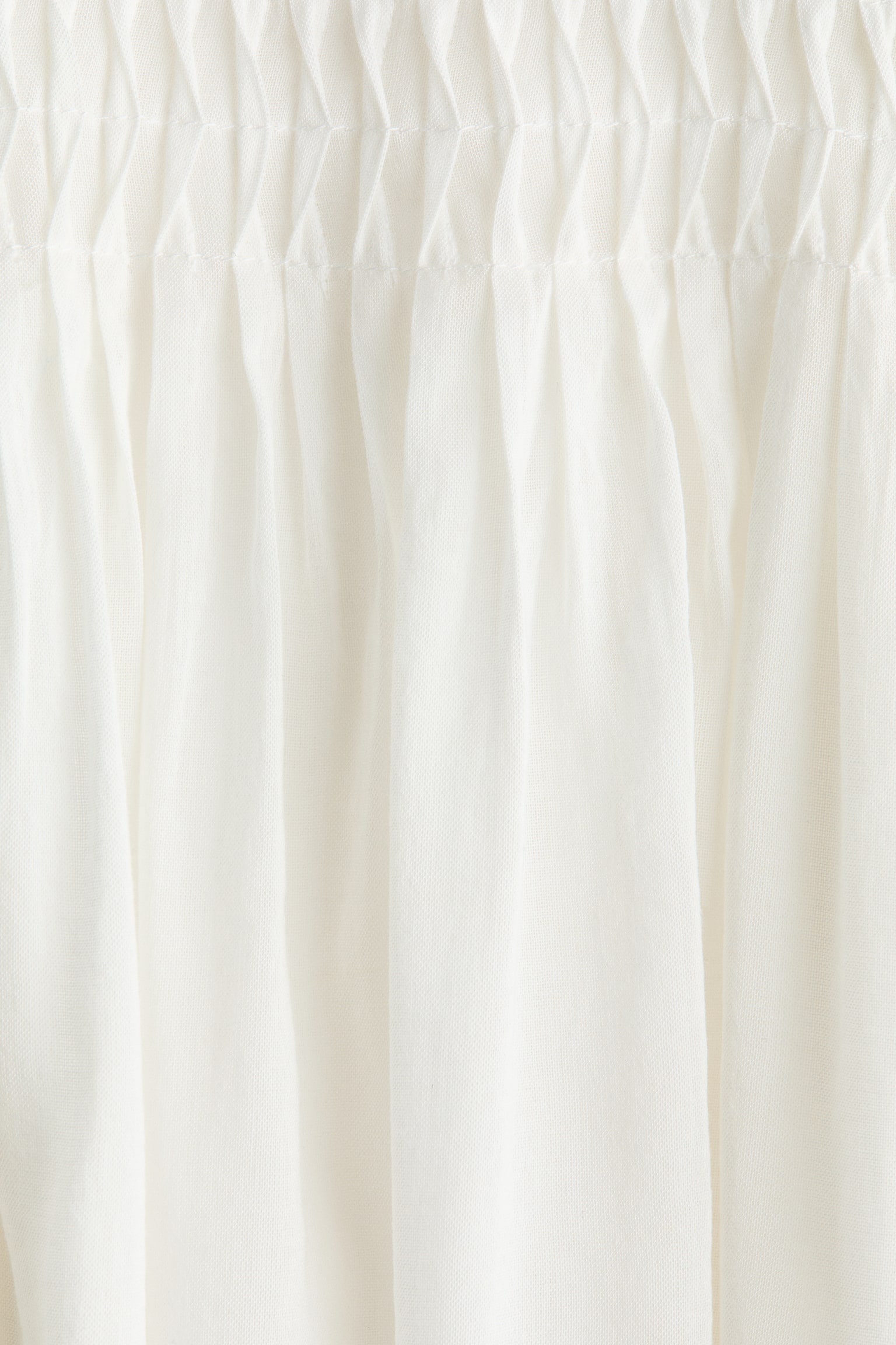 Pintucked blouse - White/Light blue - 4