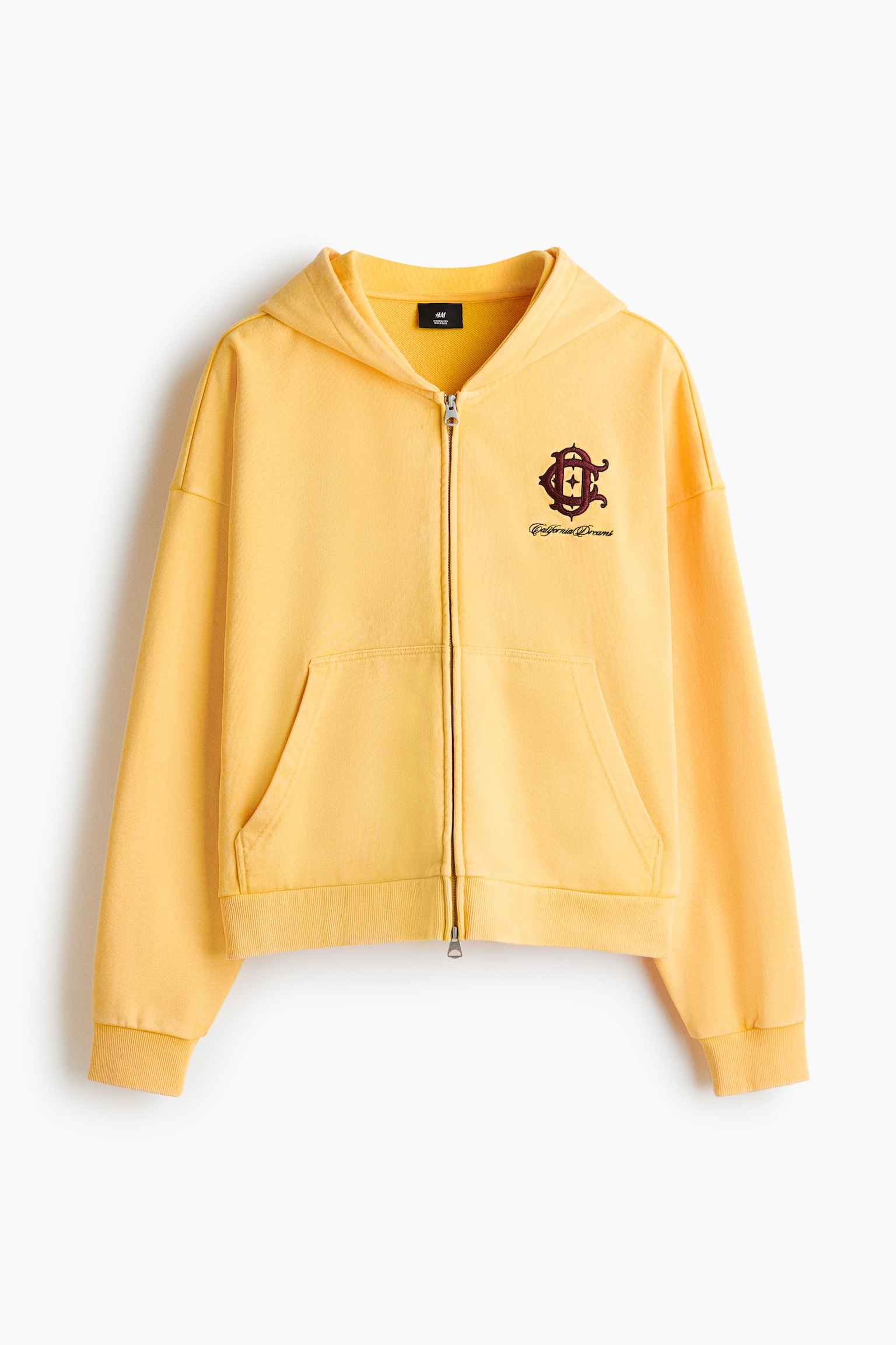 Sudadera cuadrada Oversized Fit con zíper - Yellow/California dreams/Gris tenue/95 - 1