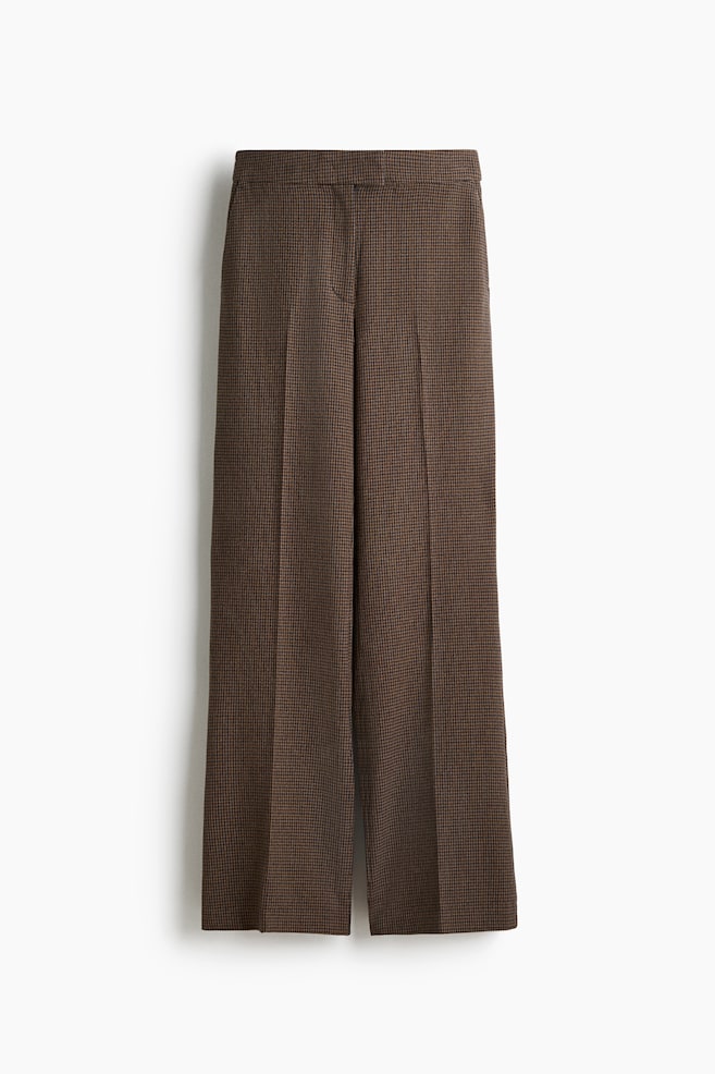 Pantalon coupe bottillon - Beige/motif pied-de-poule/Gris foncé/rayures tennis/Noir/Brun foncé - 1