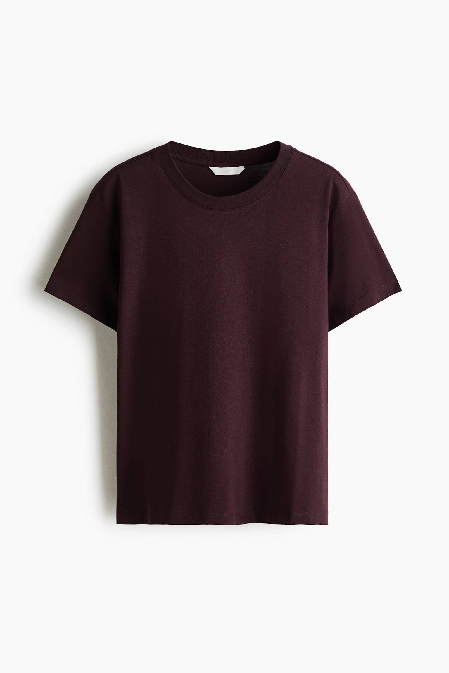 Áo thun cotton - Màu đỏ rượu/Màu trắng/Màu đen/Màu hồng nhạt/Màu xanh dương đậm/Màu vàng nhạt/Màu hồng khói đậm - 1