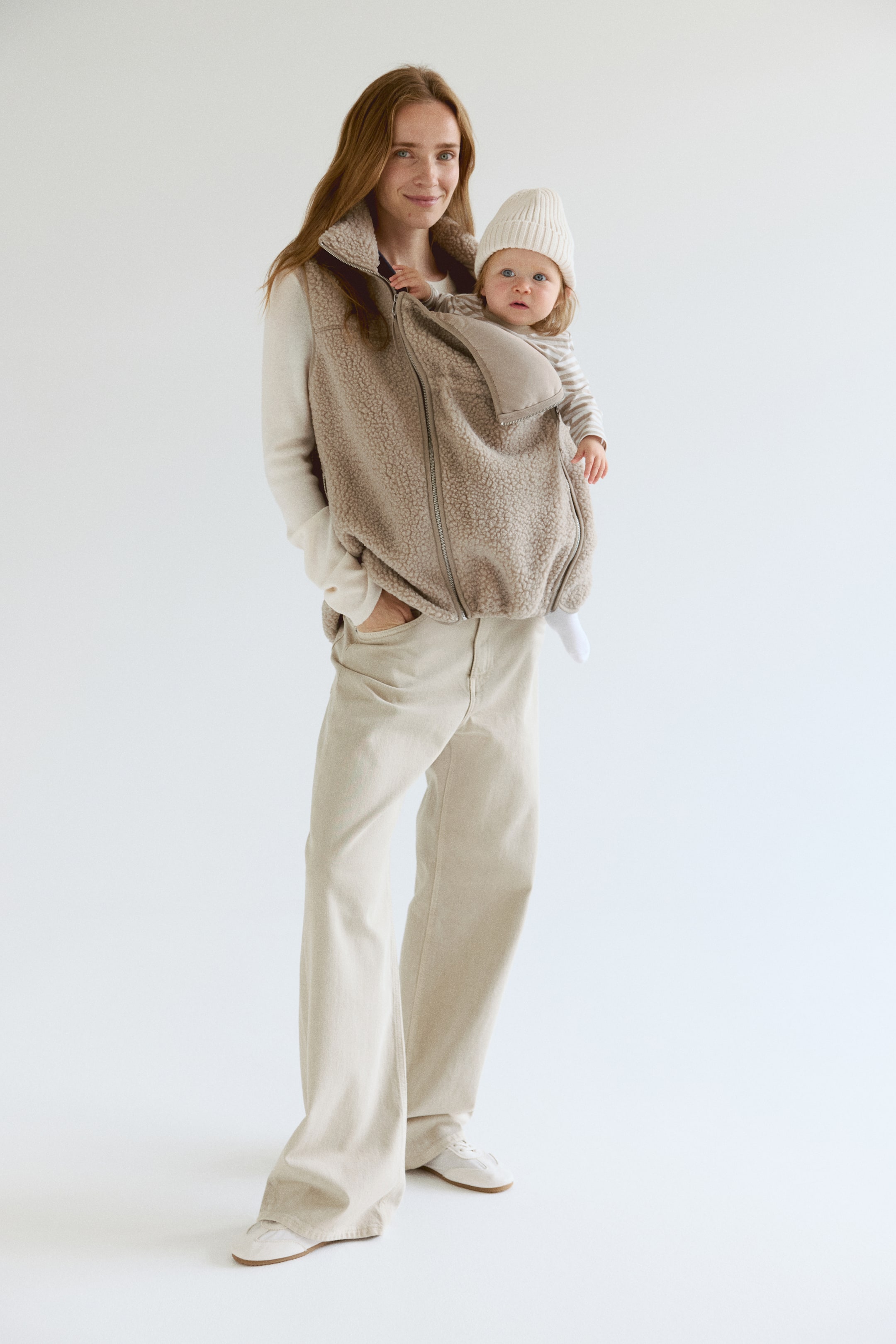 MAMA Before & After Babywearing Teddy Fleece Vest