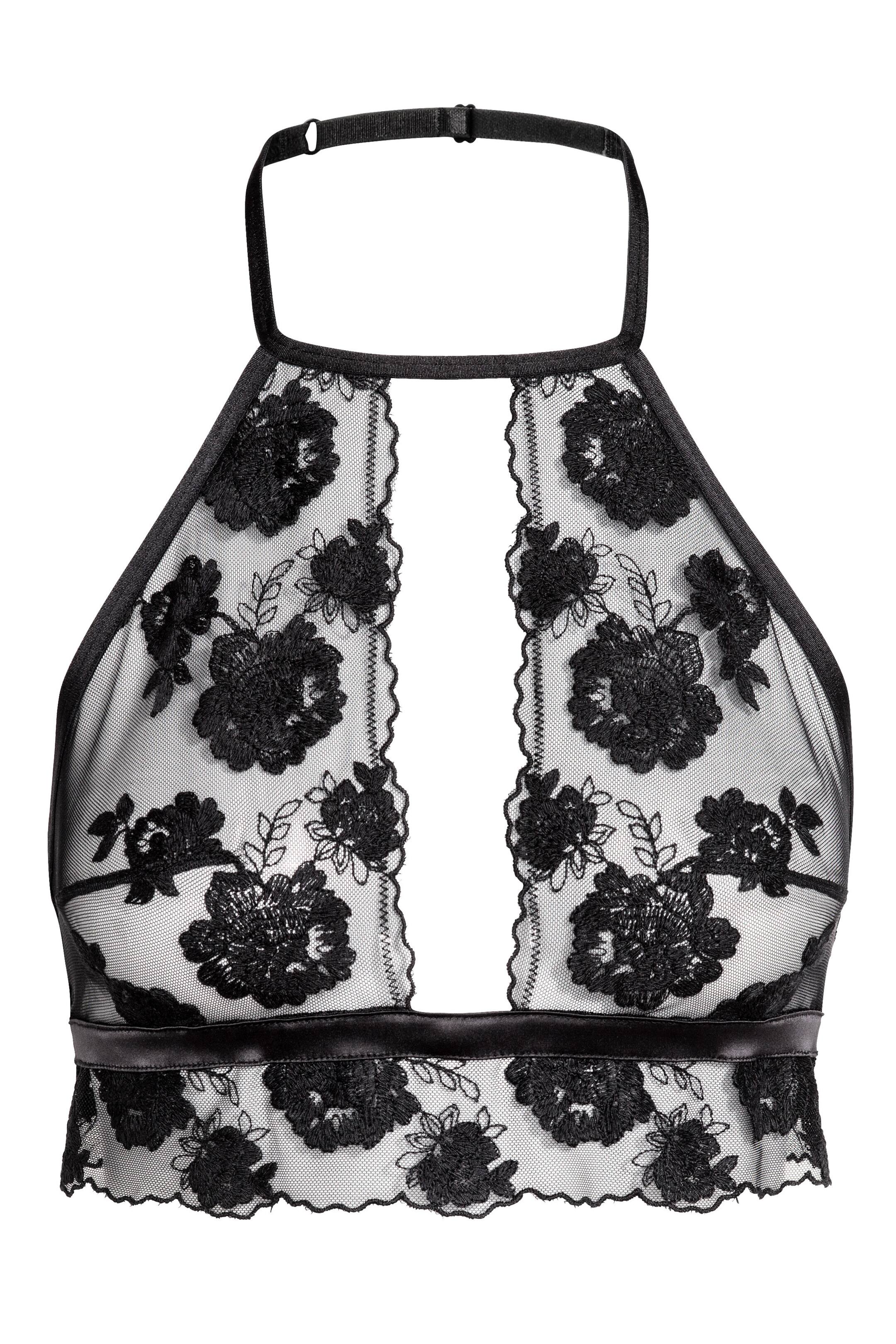 Agrandir l'image: Soutien-gorge en dentelle - Noir - FEMME | H&M FR 1